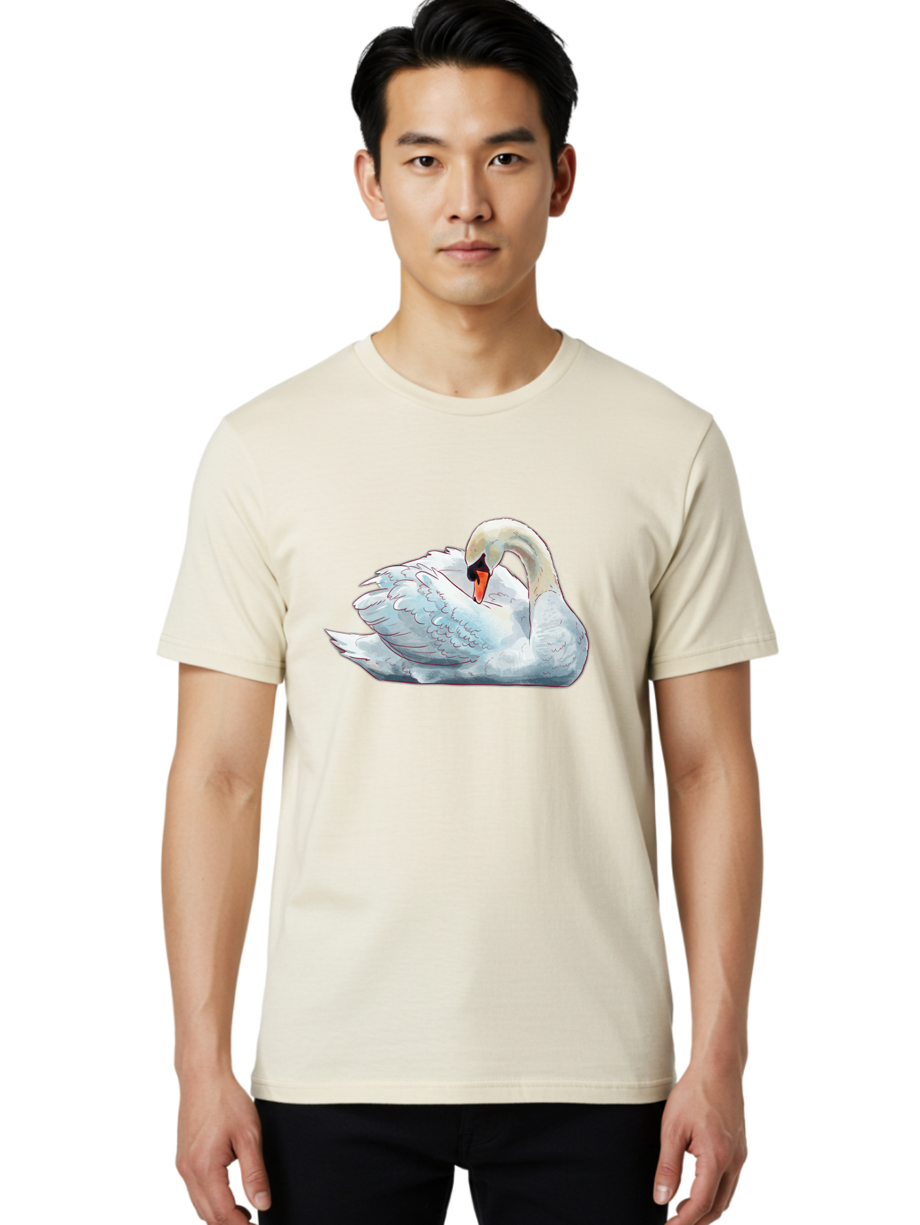 White-Swan Men'S Graphic Tee, 100% Cotton, Comfortable Casual Summer Wear, Machine Washable, Vintage Camera, Old Camera, Antique Camera, Black Camera, Classic Photography, Photography Equipment, Nostalgic Device, Film Camera, Camera Art Bal612
