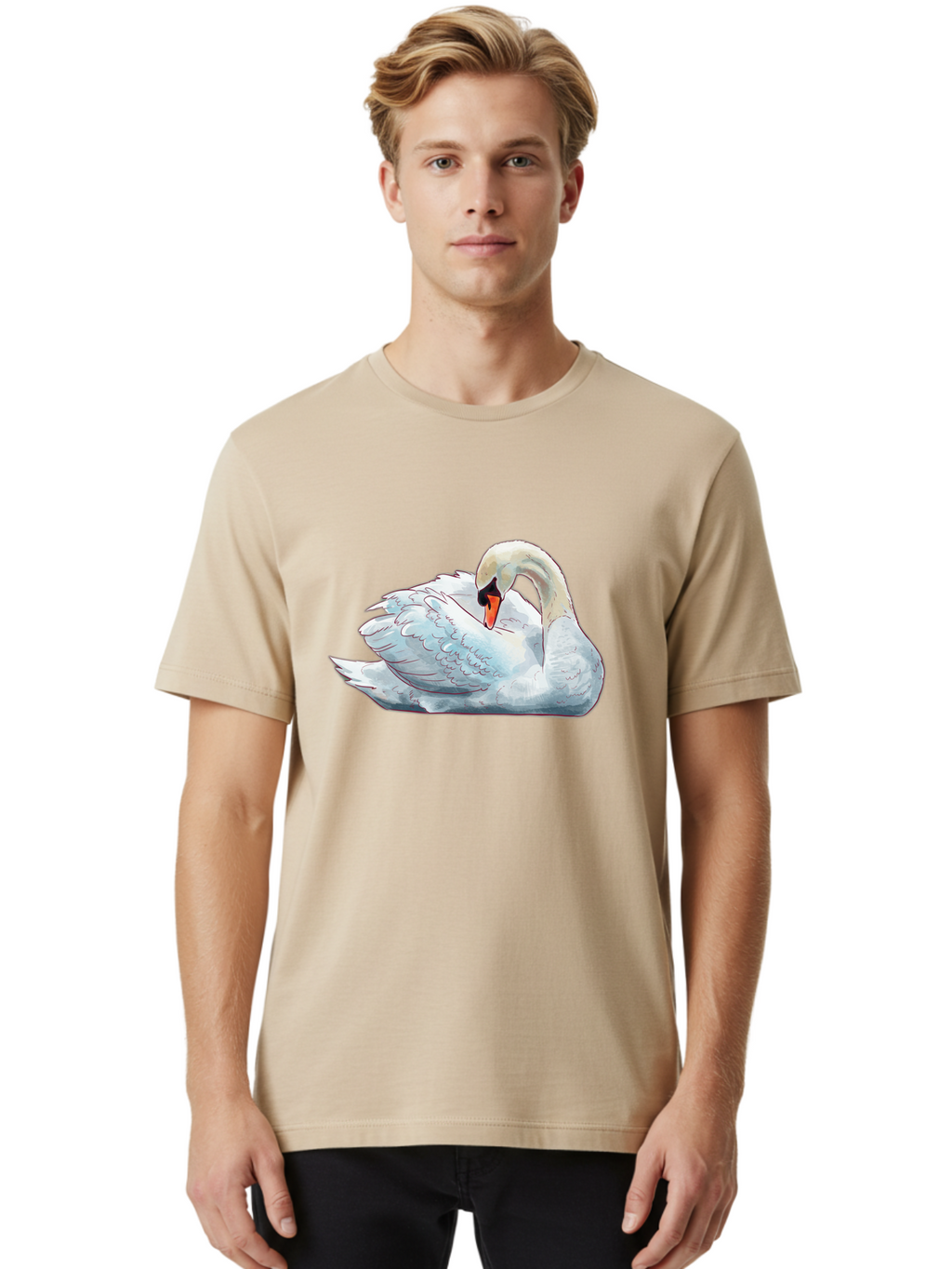 White-Swan Men'S Graphic Tee, 100% Cotton, Comfortable Casual Summer Wear, Machine Washable, Vintage Camera, Old Camera, Antique Camera, Black Camera, Classic Photography, Photography Equipment, Nostalgic Device, Film Camera, Camera Art Bal612