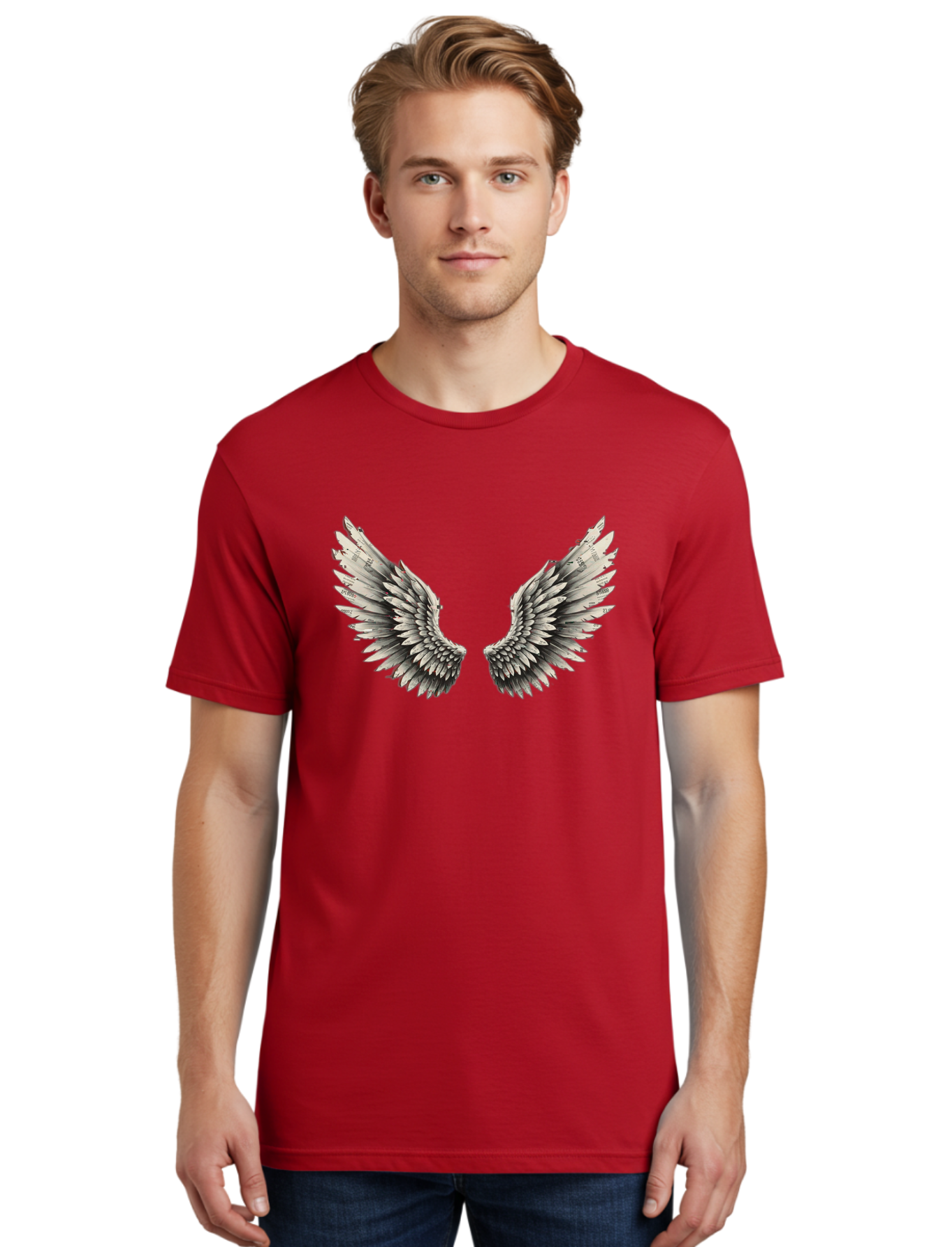 White-Wings-1 Men'S Graphic Tee, 100% Cotton, Comfortable Casual Summer Wear, Machine Washable, Vintage Camera, Old Camera, Antique Camera, Black Camera, Classic Photography, Photography Equipment, Nostalgic Device, Film Camera, Camera Art Bal613