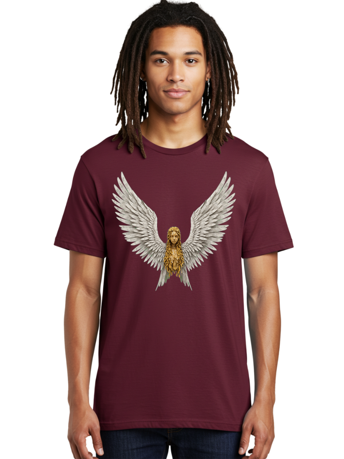 Winged-Woman Men'S Graphic Tee, 100% Cotton, Comfortable Casual Summer Wear, Machine Washable, Vintage Camera, Old Camera, Antique Camera, Black Camera, Classic Photography, Photography Equipment, Nostalgic Device, Film Camera, Camera Art Bal616