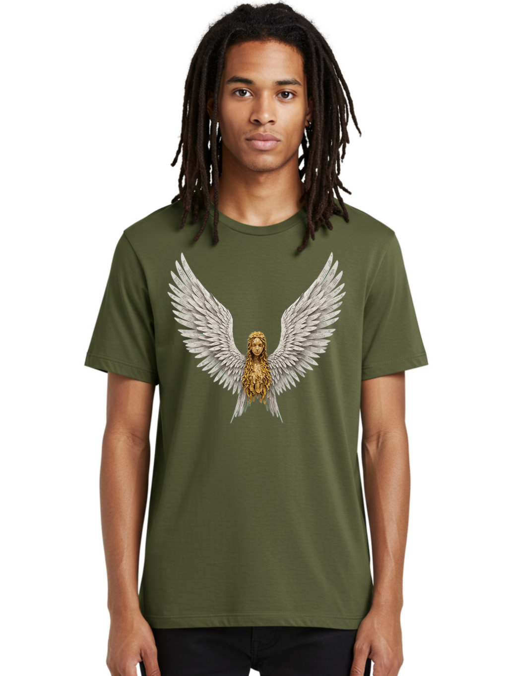 Winged-Woman Men'S Graphic Tee, 100% Cotton, Comfortable Casual Summer Wear, Machine Washable, Vintage Camera, Old Camera, Antique Camera, Black Camera, Classic Photography, Photography Equipment, Nostalgic Device, Film Camera, Camera Art Bal616