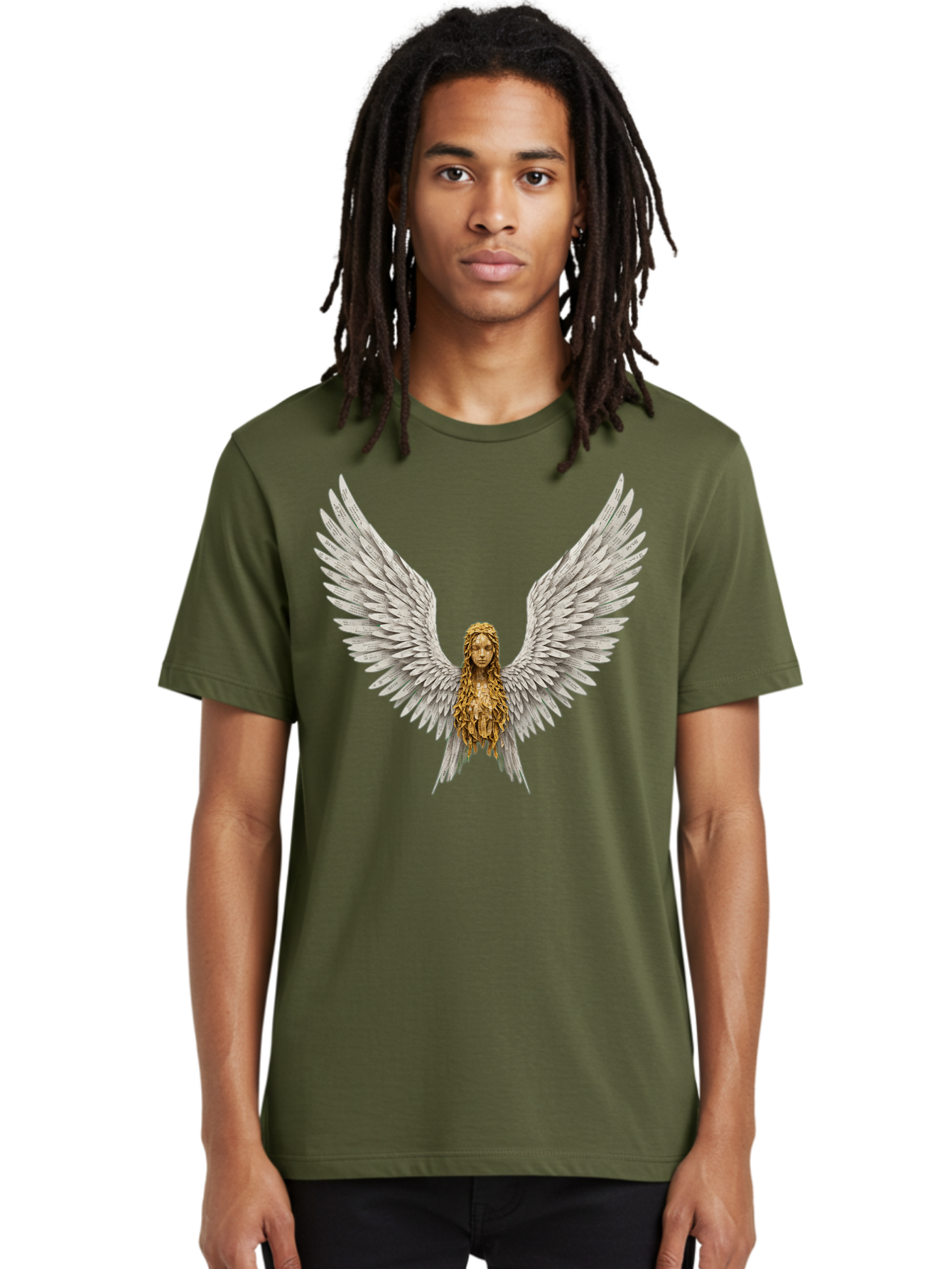 Winged-Woman Men'S Graphic Tee, 100% Cotton, Comfortable Casual Summer Wear, Machine Washable, Vintage Camera, Old Camera, Antique Camera, Black Camera, Classic Photography, Photography Equipment, Nostalgic Device, Film Camera, Camera Art Bal616