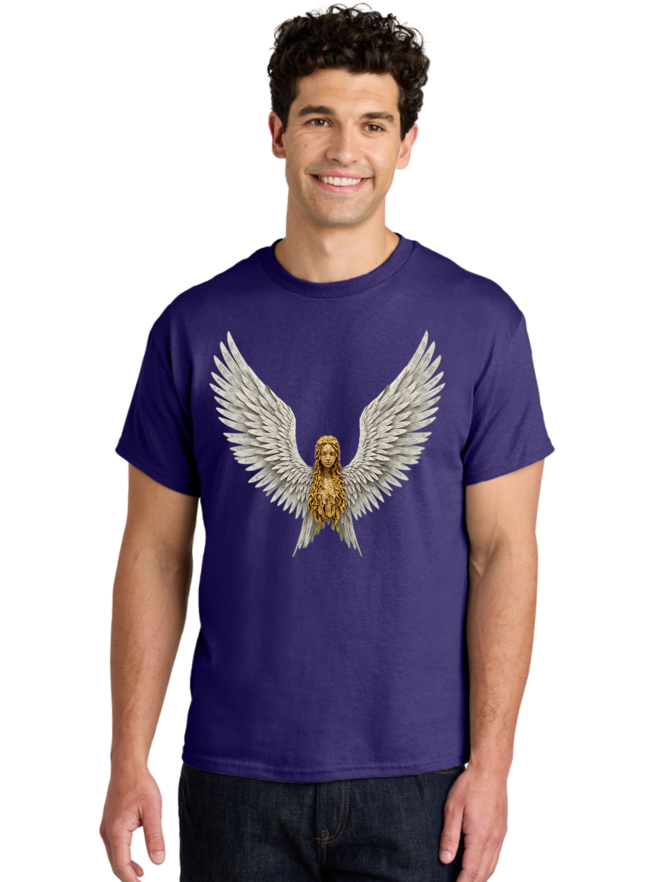 Winged-Woman Men'S Graphic Tee, 100% Cotton, Comfortable Casual Summer Wear, Machine Washable, Vintage Camera, Old Camera, Antique Camera, Black Camera, Classic Photography, Photography Equipment, Nostalgic Device, Film Camera, Camera Art Bal616