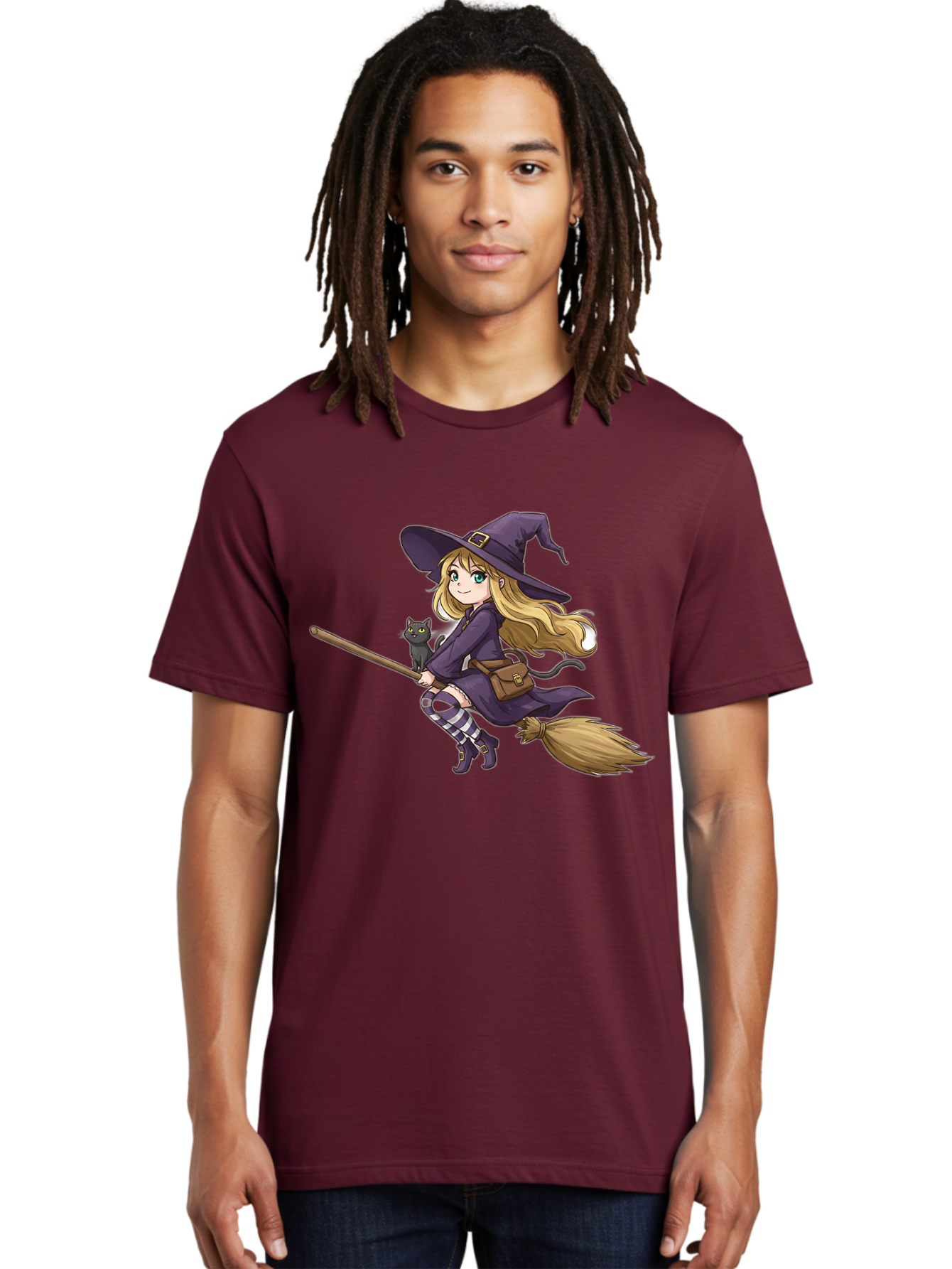 Witch-And-Cat-On-Broomstick Men'S Graphic Tee, 100% Cotton, Comfortable Casual Summer Wear, Machine Washable, Vintage Camera, Old Camera, Antique Camera, Black Camera, Classic Photography, Photography Equipment, Nostalgic Device, Film Camera, Bal617