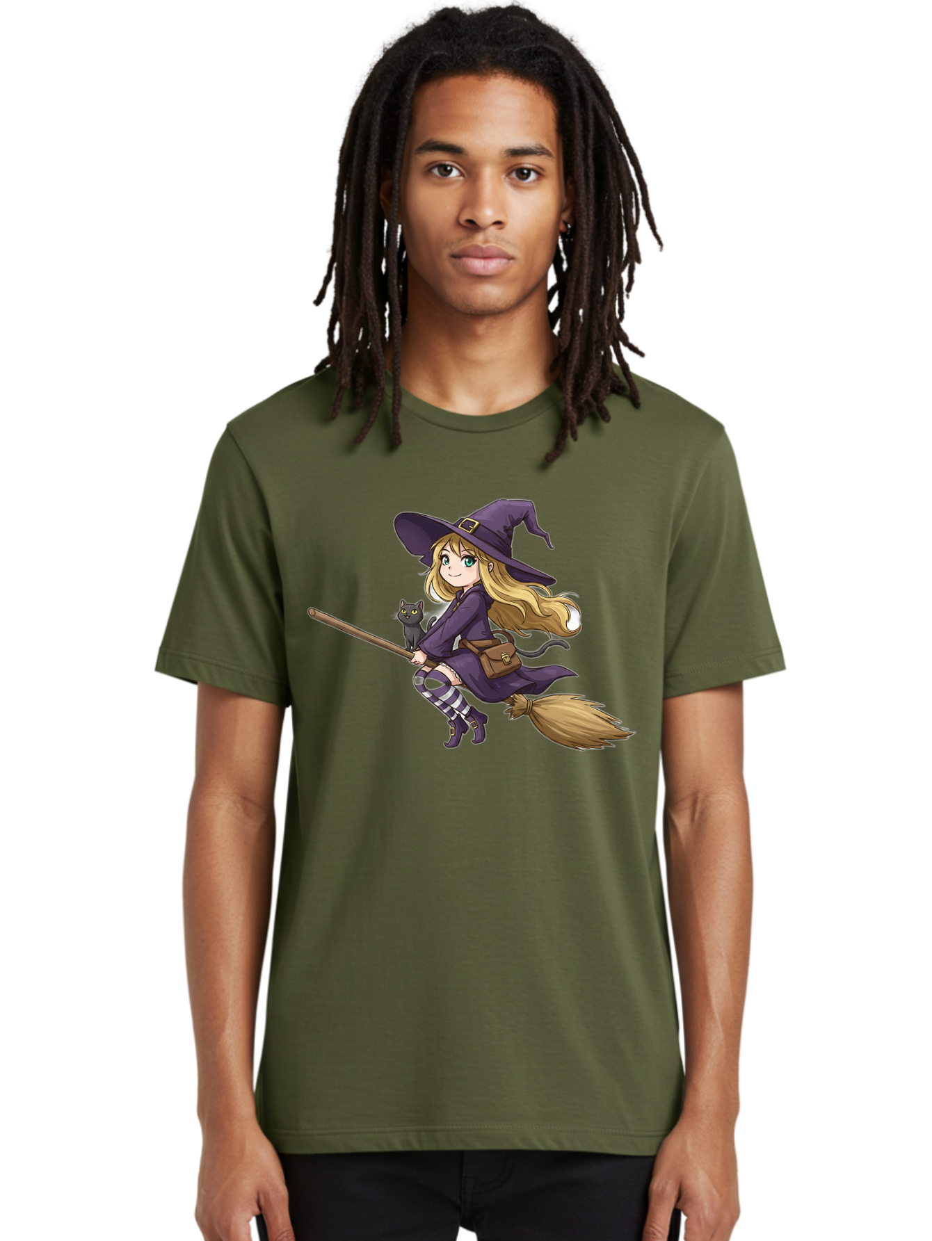 Witch-And-Cat-On-Broomstick Men'S Graphic Tee, 100% Cotton, Comfortable Casual Summer Wear, Machine Washable, Vintage Camera, Old Camera, Antique Camera, Black Camera, Classic Photography, Photography Equipment, Nostalgic Device, Film Camera, Bal617