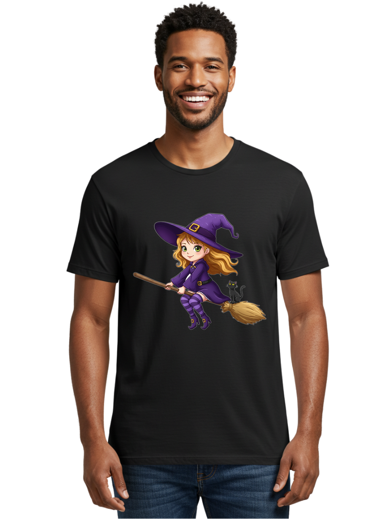 Witch-Flying Men'S Graphic Tee, 100% Cotton, Comfortable Casual Summer Wear, Machine Washable, Vintage Camera, Old Camera, Antique Camera, Black Camera, Classic Photography, Photography Equipment, Nostalgic Device, Film Camera, Camera Art Bal624