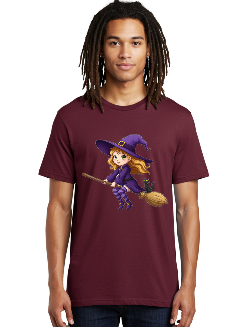 Witch-Flying Men'S Graphic Tee, 100% Cotton, Comfortable Casual Summer Wear, Machine Washable, Vintage Camera, Old Camera, Antique Camera, Black Camera, Classic Photography, Photography Equipment, Nostalgic Device, Film Camera, Camera Art Bal624
