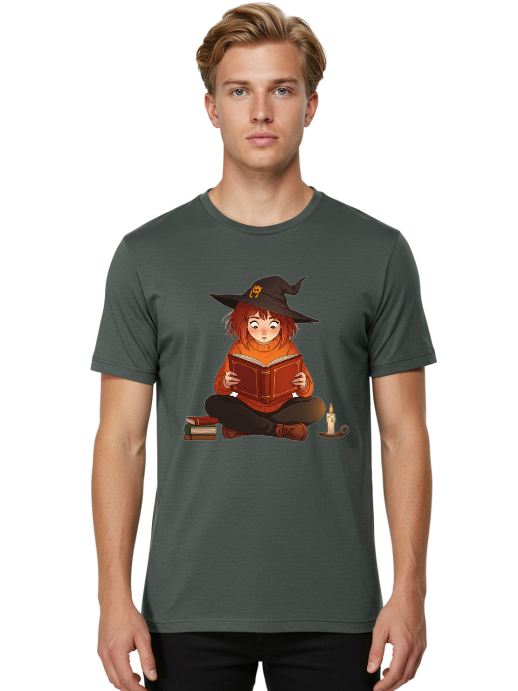 Witch-Reading-Book Men'S Graphic Tee, 100% Cotton, Comfortable Casual Summer Wear, Machine Washable, Vintage Camera, Old Camera, Antique Camera, Black Camera, Classic Photography, Photography Equipment, Nostalgic Device, Film Camera, Bal625