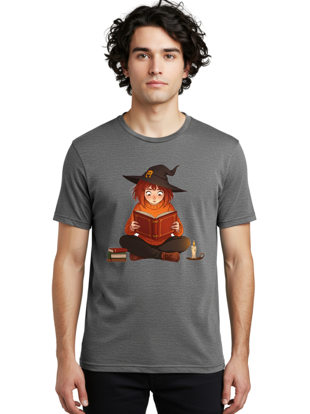Witch-Reading-Book Men'S Graphic Tee, 100% Cotton, Comfortable Casual Summer Wear, Machine Washable, Vintage Camera, Old Camera, Antique Camera, Black Camera, Classic Photography, Photography Equipment, Nostalgic Device, Film Camera, Bal625