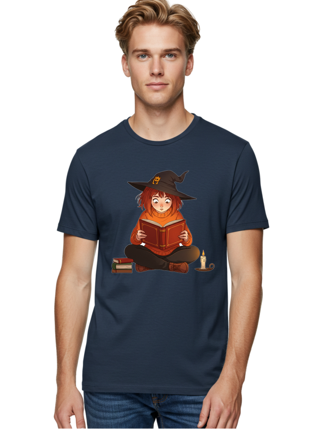 Witch-Reading-Book Men'S Graphic Tee, 100% Cotton, Comfortable Casual Summer Wear, Machine Washable, Vintage Camera, Old Camera, Antique Camera, Black Camera, Classic Photography, Photography Equipment, Nostalgic Device, Film Camera, Bal625