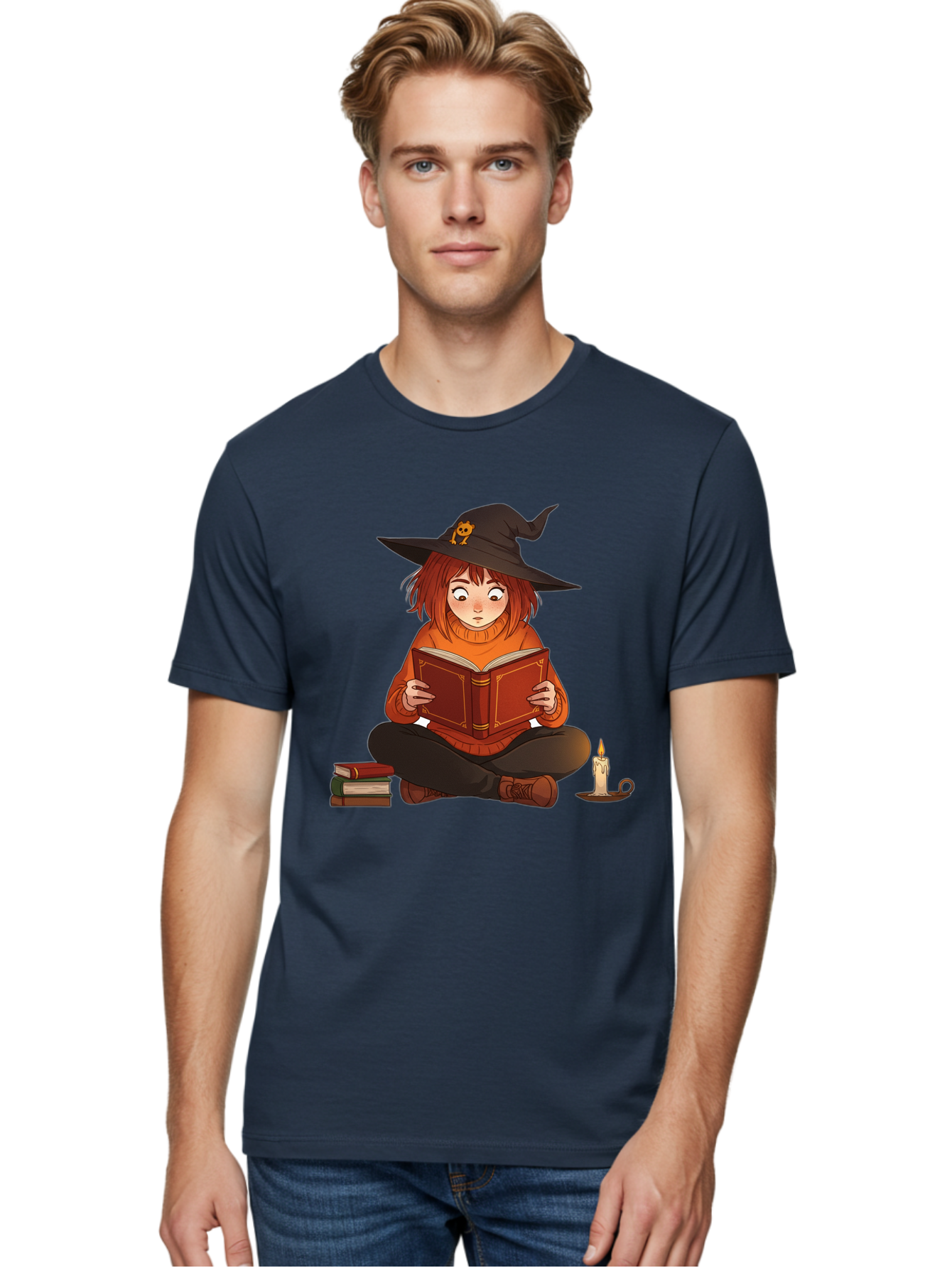 Witch-Reading-Book Men'S Graphic Tee, 100% Cotton, Comfortable Casual Summer Wear, Machine Washable, Vintage Camera, Old Camera, Antique Camera, Black Camera, Classic Photography, Photography Equipment, Nostalgic Device, Film Camera, Bal625