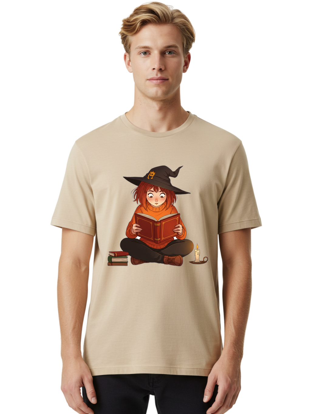 Witch-Reading-Book Men'S Graphic Tee, 100% Cotton, Comfortable Casual Summer Wear, Machine Washable, Vintage Camera, Old Camera, Antique Camera, Black Camera, Classic Photography, Photography Equipment, Nostalgic Device, Film Camera, Bal625