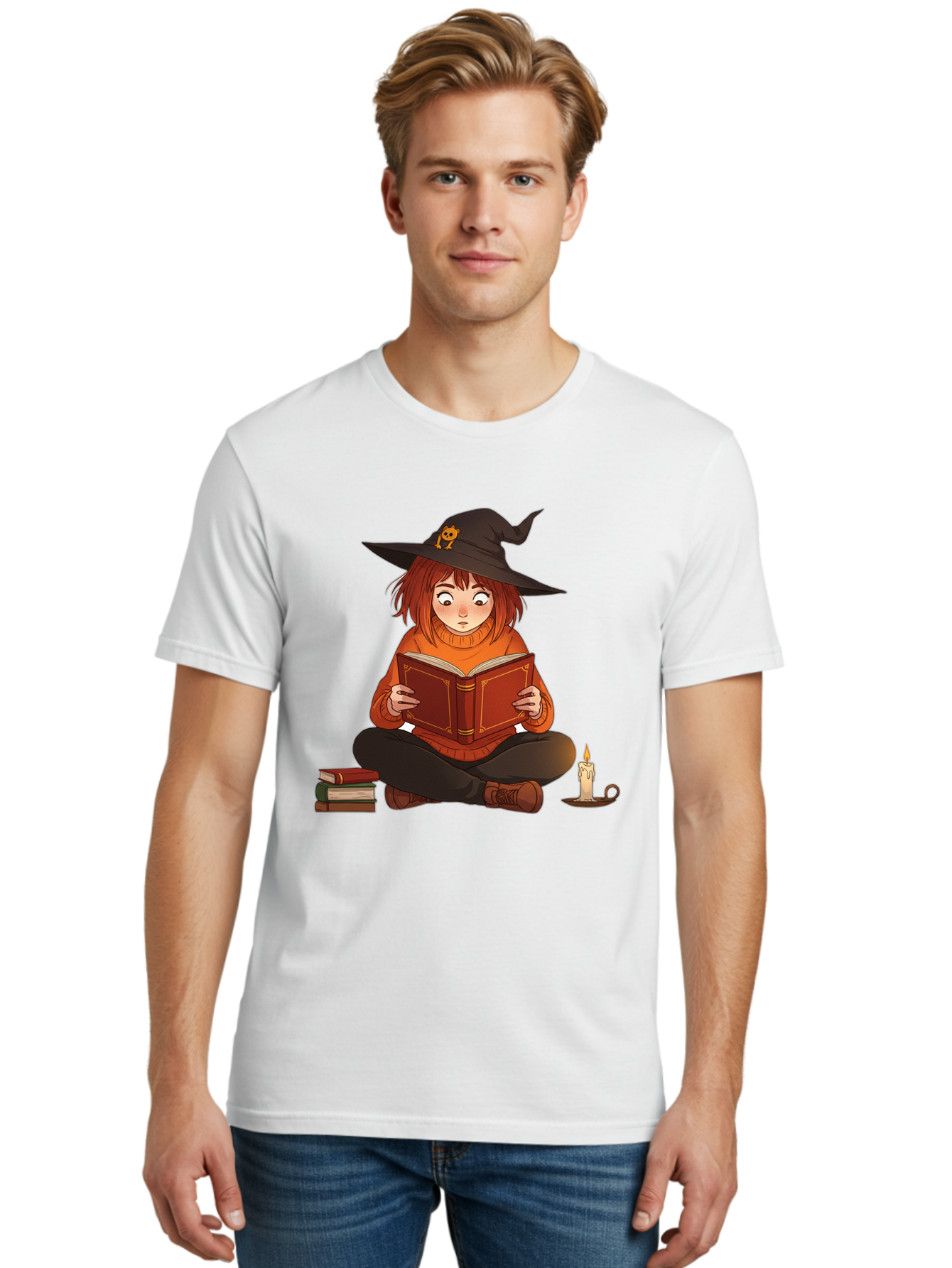 Witch-Reading-Book Men'S Graphic Tee, 100% Cotton, Comfortable Casual Summer Wear, Machine Washable, Vintage Camera, Old Camera, Antique Camera, Black Camera, Classic Photography, Photography Equipment, Nostalgic Device, Film Camera, Bal625