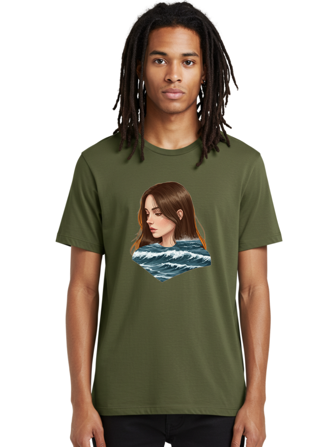 Woman-Emerging-From-Waves Men'S Graphic Tee, 100% Cotton, Comfortable Casual Summer Wear, Machine Washable, Vintage Camera, Old Camera, Antique Camera, Black Camera, Classic Photography, Photography Equipment, Nostalgic Device, Film Camera, Bal627