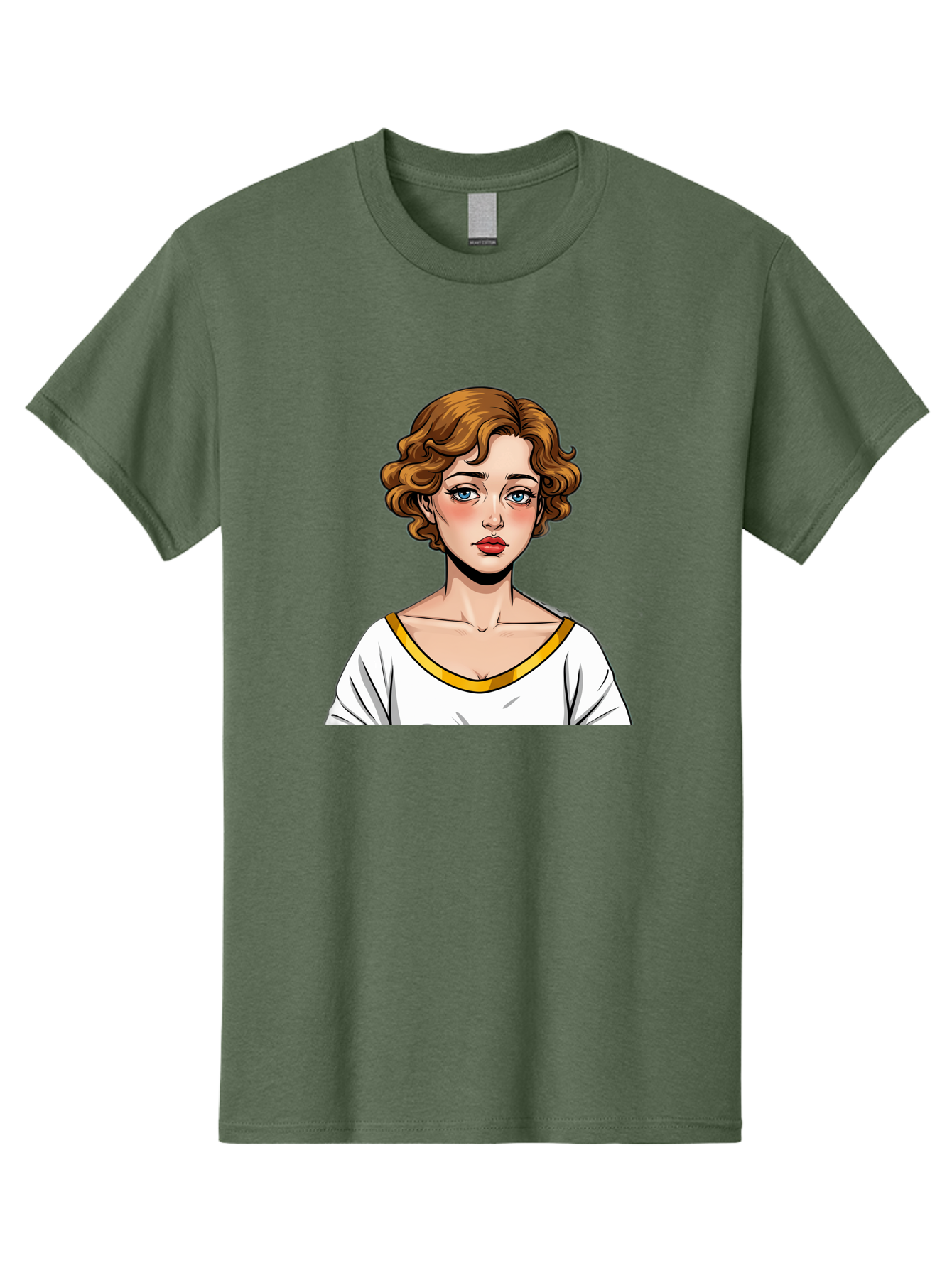 Woman-Portrait-1 Men'S Graphic Tee, 100% Cotton, Comfortable Casual Summer Wear, Machine Washable, Vintage Camera, Old Camera, Antique Camera, Black Camera, Classic Photography, Photography Equipment, Nostalgic Device, Film Camera, Camera Art Bal628