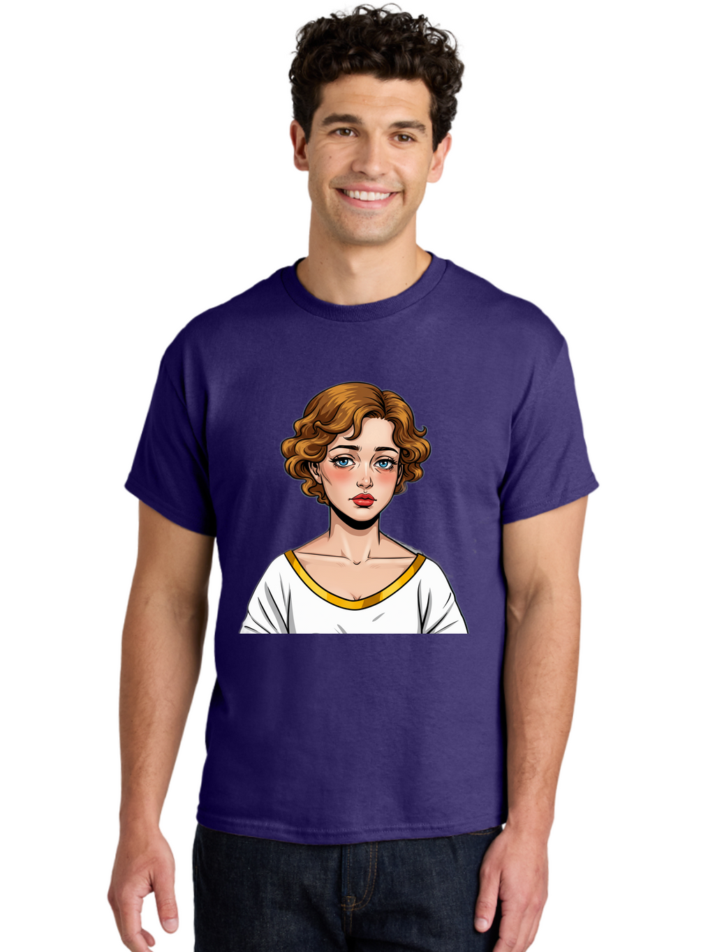 Woman-Portrait-1 Men'S Graphic Tee, 100% Cotton, Comfortable Casual Summer Wear, Machine Washable, Vintage Camera, Old Camera, Antique Camera, Black Camera, Classic Photography, Photography Equipment, Nostalgic Device, Film Camera, Camera Art Bal628
