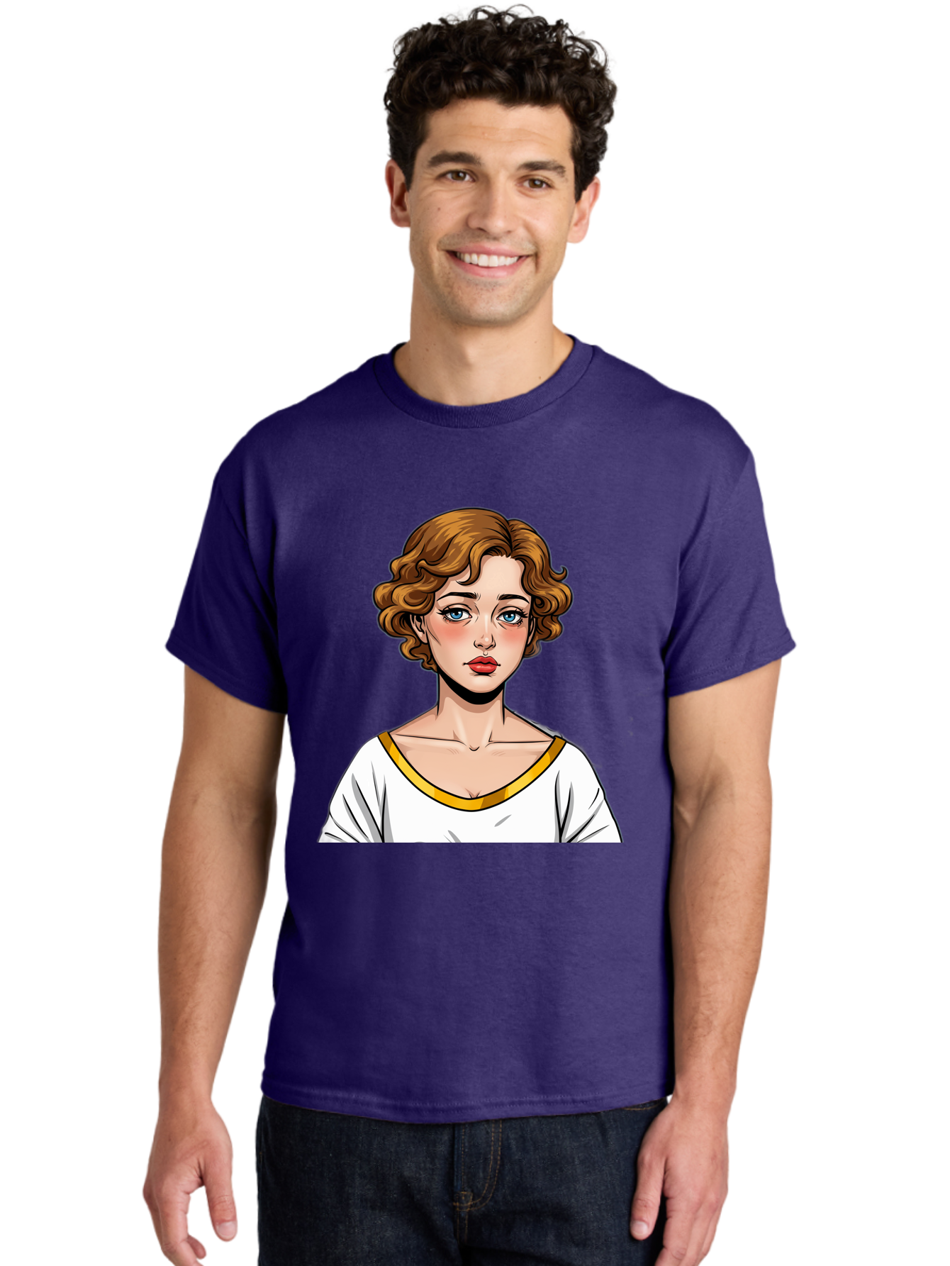 Woman-Portrait-1 Men'S Graphic Tee, 100% Cotton, Comfortable Casual Summer Wear, Machine Washable, Vintage Camera, Old Camera, Antique Camera, Black Camera, Classic Photography, Photography Equipment, Nostalgic Device, Film Camera, Camera Art Bal628