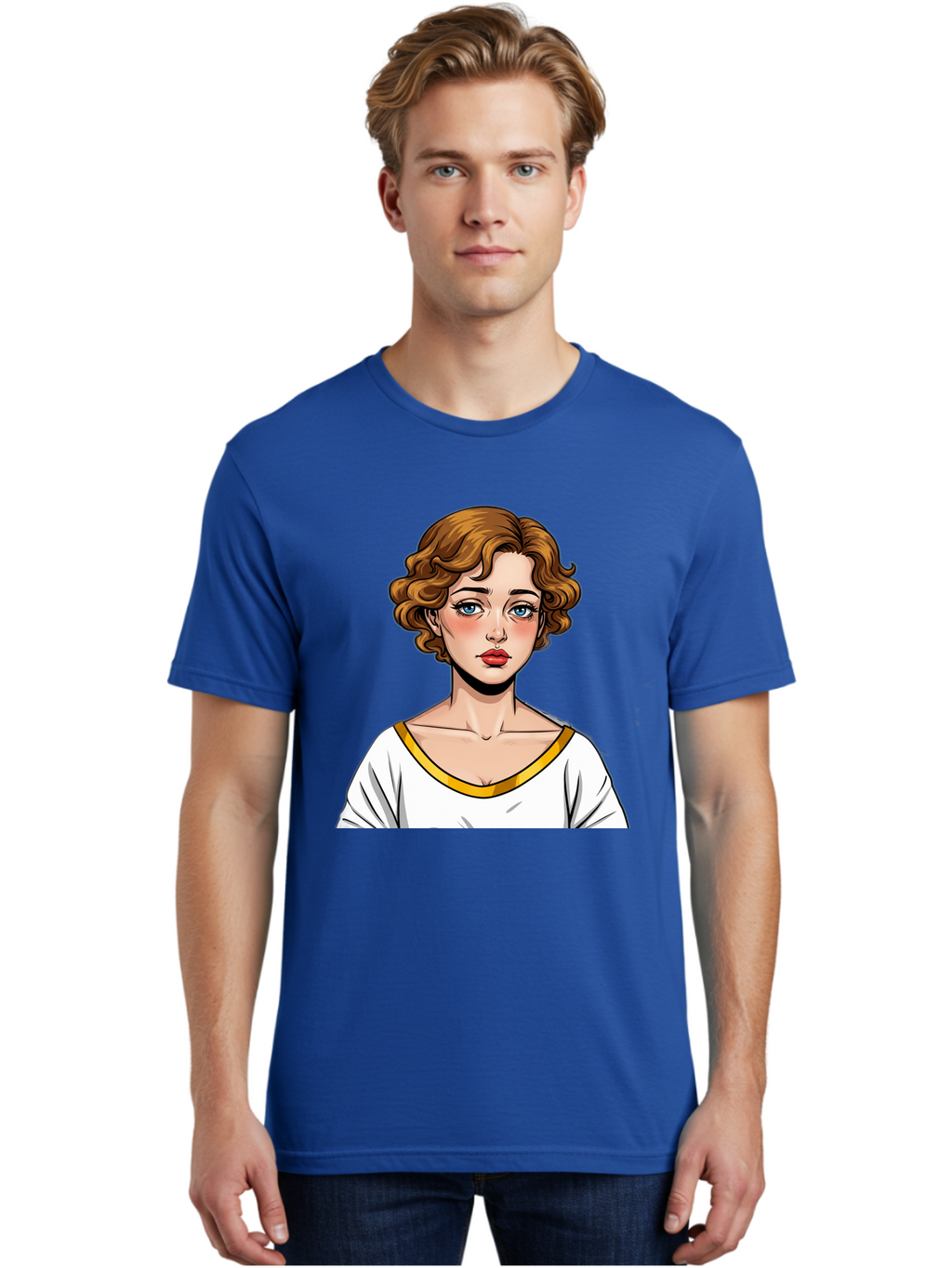 Woman-Portrait-1 Men'S Graphic Tee, 100% Cotton, Comfortable Casual Summer Wear, Machine Washable, Vintage Camera, Old Camera, Antique Camera, Black Camera, Classic Photography, Photography Equipment, Nostalgic Device, Film Camera, Camera Art Bal628