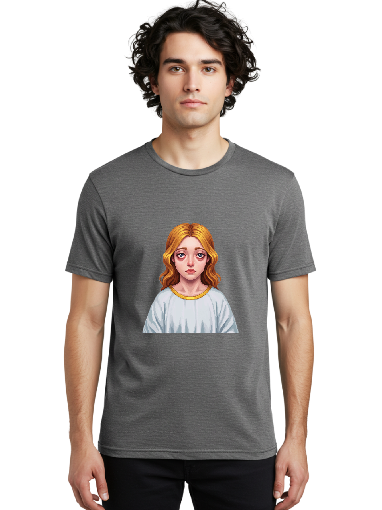 Woman-Portrait Men'S Graphic Tee, 100% Cotton, Comfortable Casual Summer Wear, Machine Washable, Vintage Camera, Old Camera, Antique Camera, Black Camera, Classic Photography, Photography Equipment, Nostalgic Device, Film Camera, Camera Art Bal629