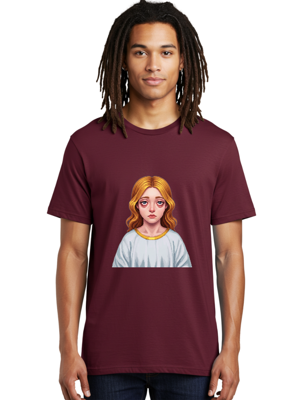 Woman-Portrait Men'S Graphic Tee, 100% Cotton, Comfortable Casual Summer Wear, Machine Washable, Vintage Camera, Old Camera, Antique Camera, Black Camera, Classic Photography, Photography Equipment, Nostalgic Device, Film Camera, Camera Art Bal629