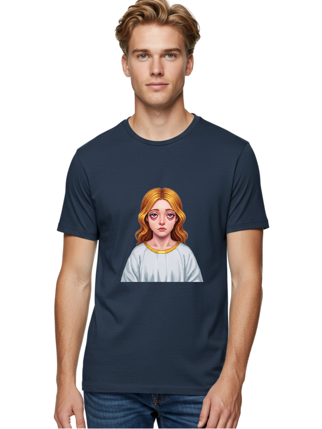 Woman-Portrait Men'S Graphic Tee, 100% Cotton, Comfortable Casual Summer Wear, Machine Washable, Vintage Camera, Old Camera, Antique Camera, Black Camera, Classic Photography, Photography Equipment, Nostalgic Device, Film Camera, Camera Art Bal629