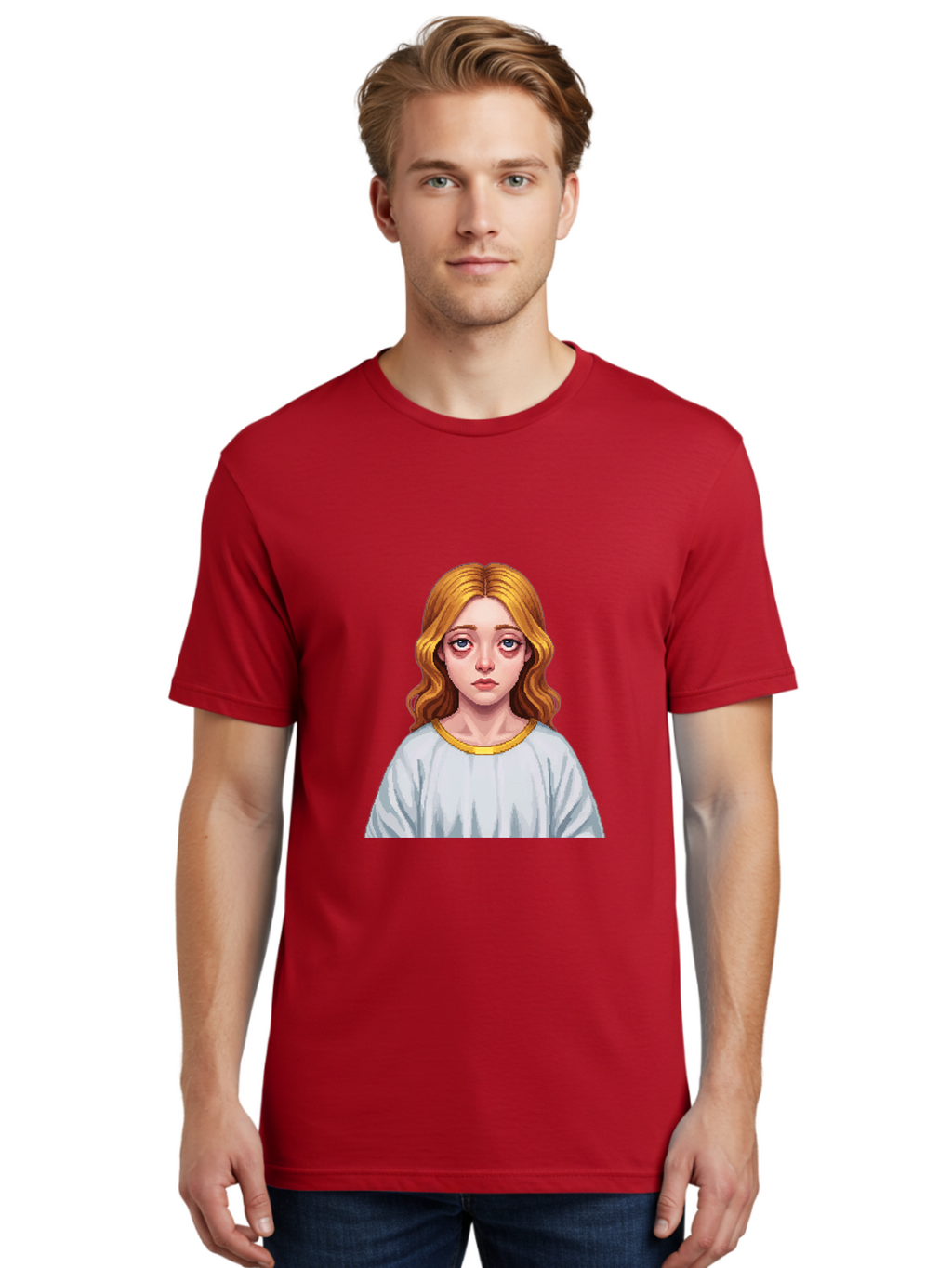 Woman-Portrait Men'S Graphic Tee, 100% Cotton, Comfortable Casual Summer Wear, Machine Washable, Vintage Camera, Old Camera, Antique Camera, Black Camera, Classic Photography, Photography Equipment, Nostalgic Device, Film Camera, Camera Art Bal629