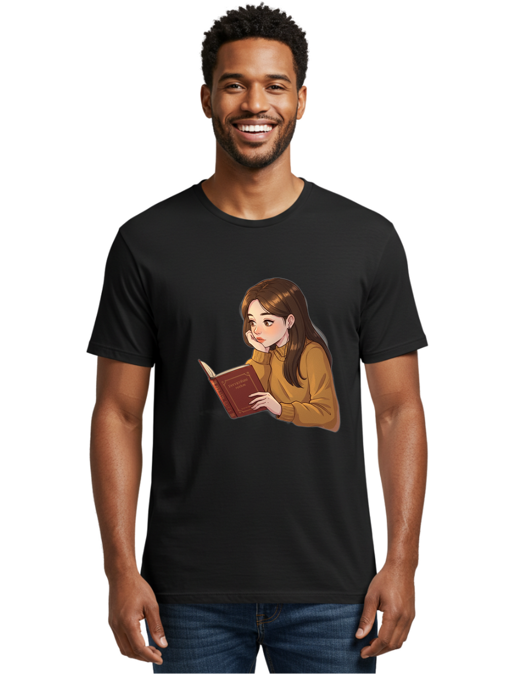 Woman-Reading-Book Men'S Graphic Tee, 100% Cotton, Comfortable Casual Summer Wear, Machine Washable, Vintage Camera, Old Camera, Antique Camera, Black Camera, Classic Photography, Photography Equipment, Nostalgic Device, Film Camera, Bal630