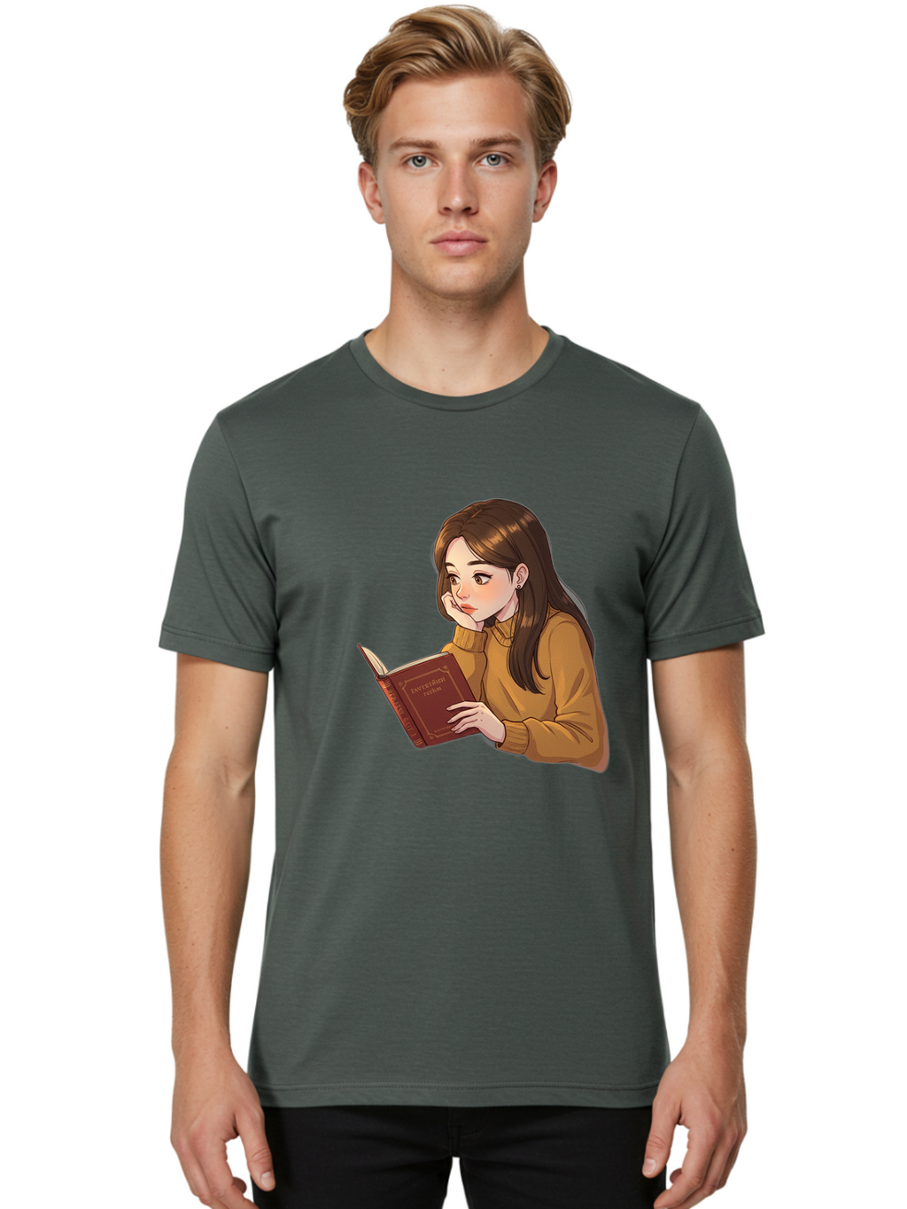 Woman-Reading-Book Men'S Graphic Tee, 100% Cotton, Comfortable Casual Summer Wear, Machine Washable, Vintage Camera, Old Camera, Antique Camera, Black Camera, Classic Photography, Photography Equipment, Nostalgic Device, Film Camera, Bal630
