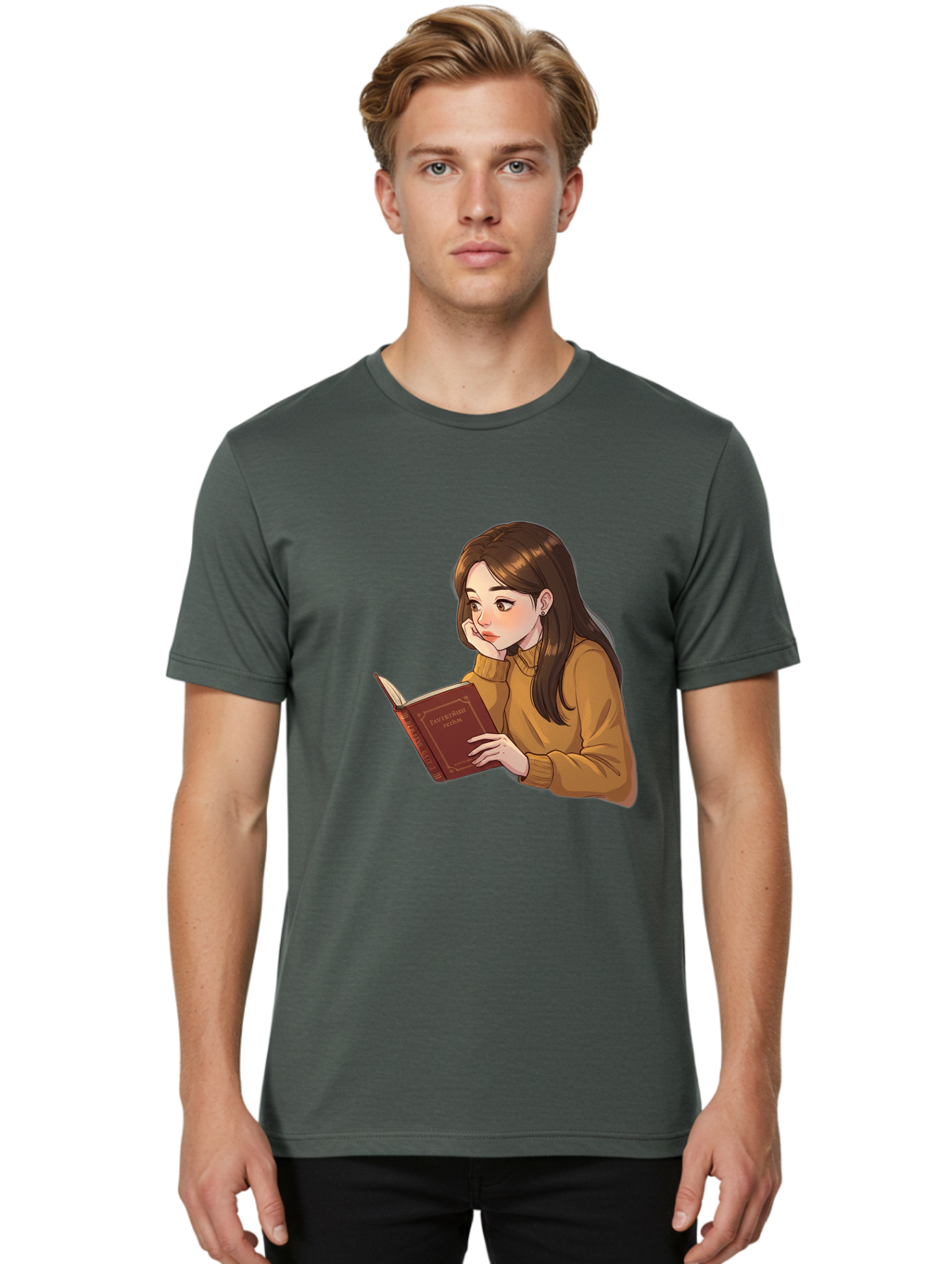 Woman-Reading-Book Men'S Graphic Tee, 100% Cotton, Comfortable Casual Summer Wear, Machine Washable, Vintage Camera, Old Camera, Antique Camera, Black Camera, Classic Photography, Photography Equipment, Nostalgic Device, Film Camera, Bal630