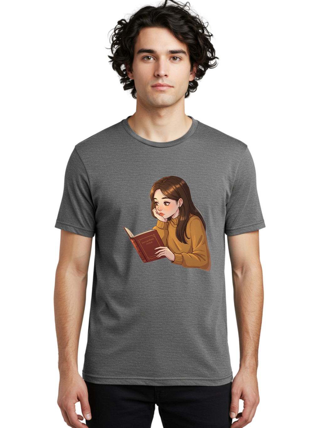 Woman-Reading-Book Men'S Graphic Tee, 100% Cotton, Comfortable Casual Summer Wear, Machine Washable, Vintage Camera, Old Camera, Antique Camera, Black Camera, Classic Photography, Photography Equipment, Nostalgic Device, Film Camera, Bal630