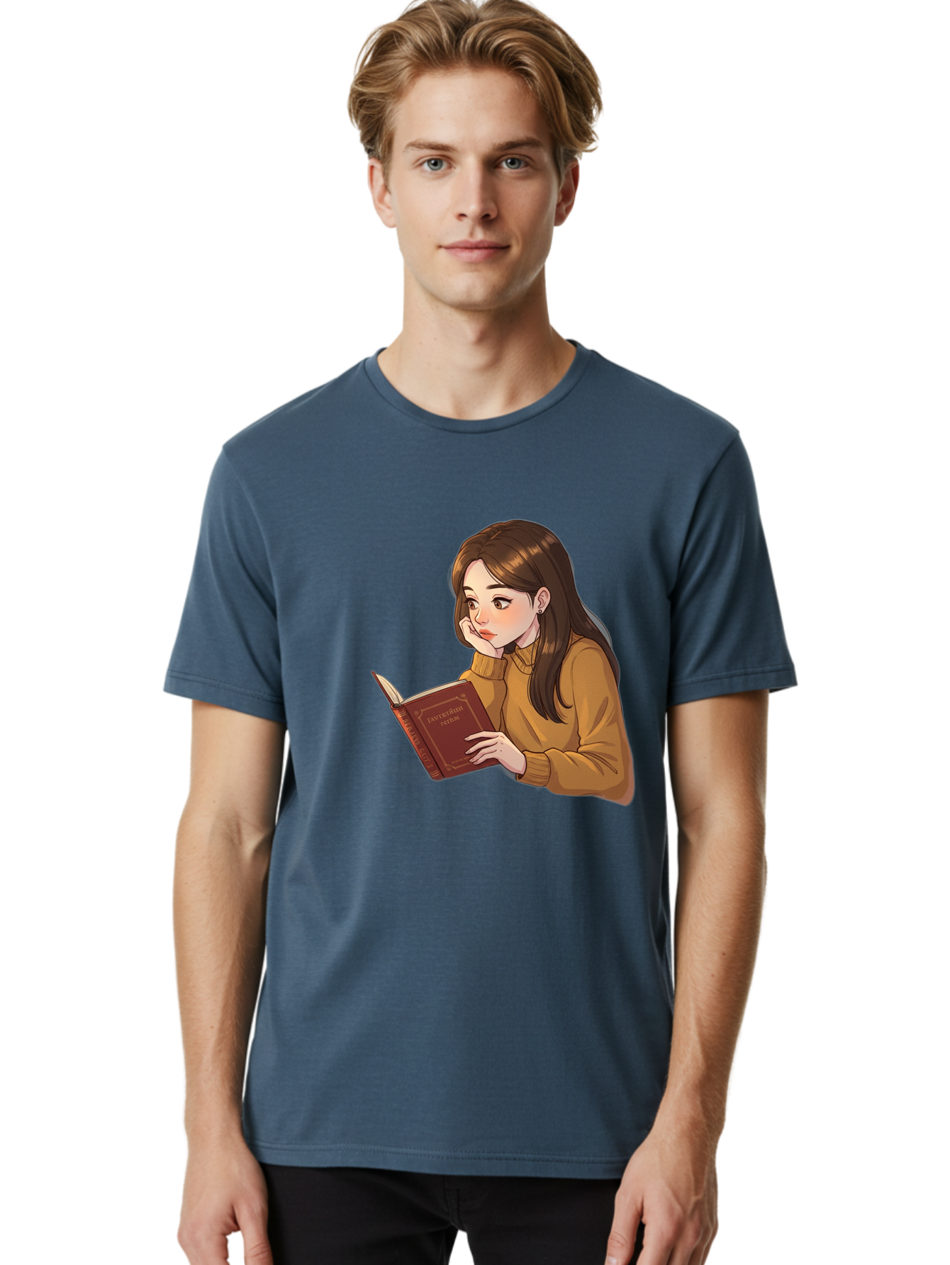 Woman-Reading-Book Men'S Graphic Tee, 100% Cotton, Comfortable Casual Summer Wear, Machine Washable, Vintage Camera, Old Camera, Antique Camera, Black Camera, Classic Photography, Photography Equipment, Nostalgic Device, Film Camera, Bal630