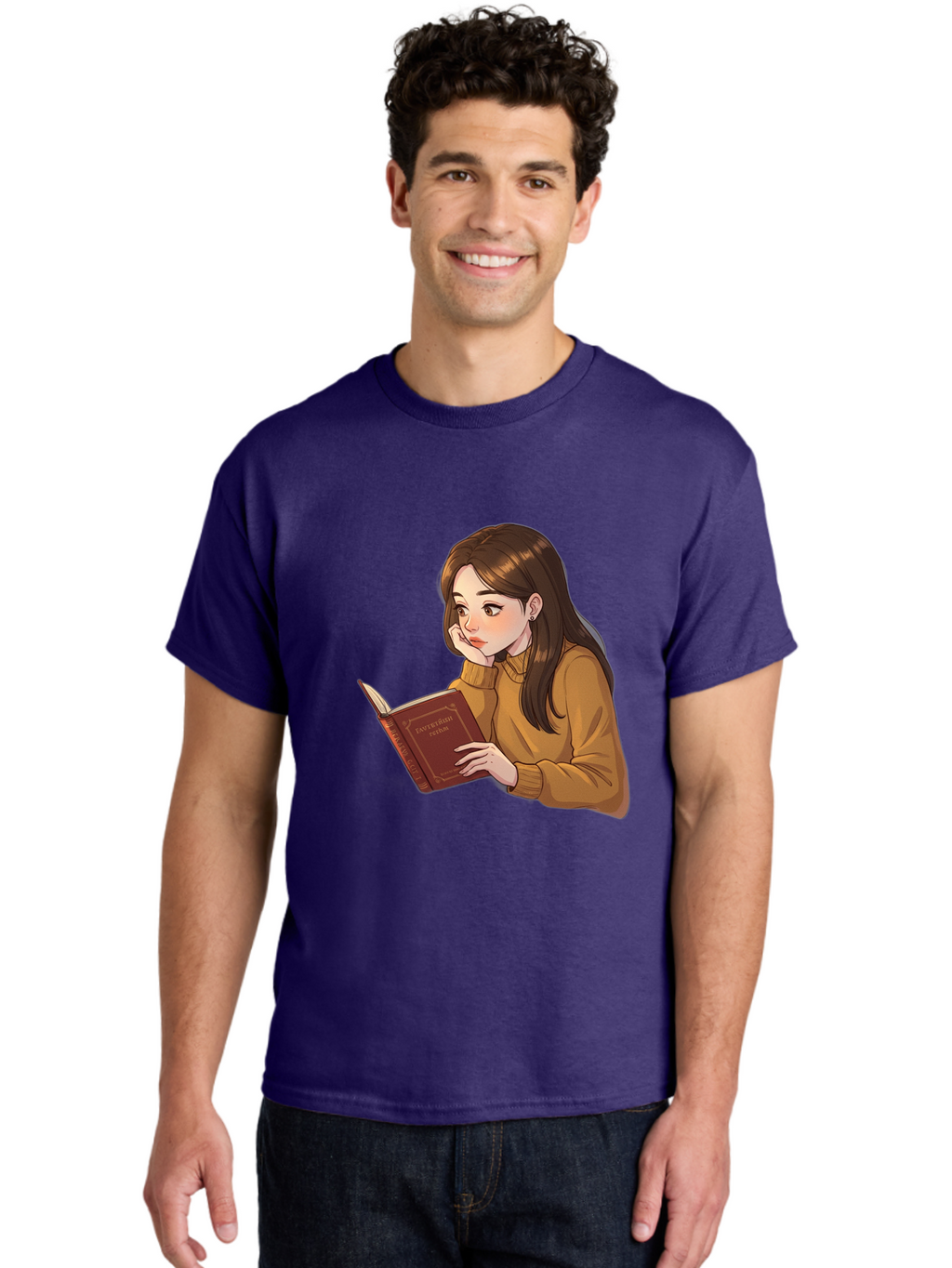 Woman-Reading-Book Men'S Graphic Tee, 100% Cotton, Comfortable Casual Summer Wear, Machine Washable, Vintage Camera, Old Camera, Antique Camera, Black Camera, Classic Photography, Photography Equipment, Nostalgic Device, Film Camera, Bal630