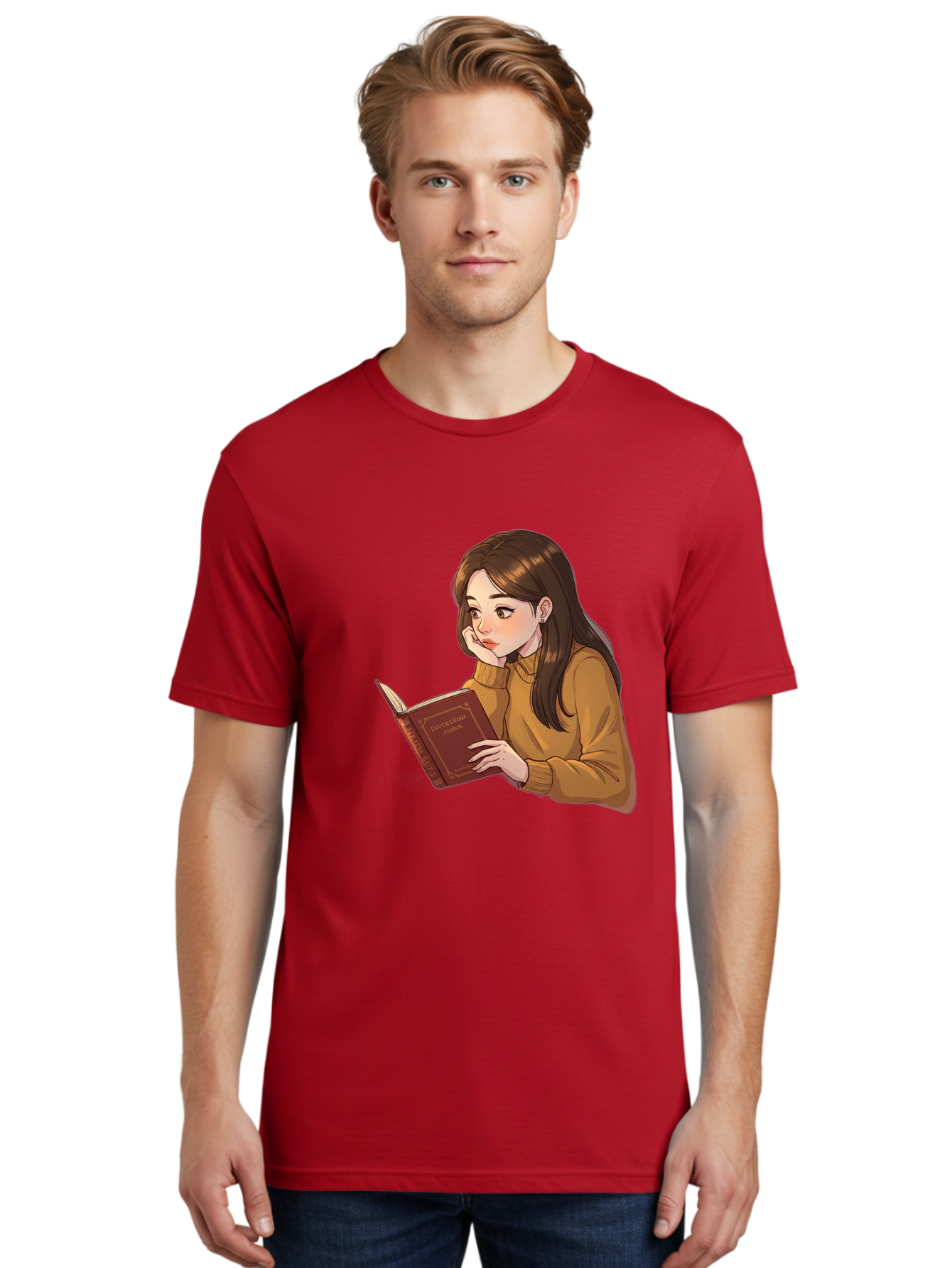 Woman-Reading-Book Men'S Graphic Tee, 100% Cotton, Comfortable Casual Summer Wear, Machine Washable, Vintage Camera, Old Camera, Antique Camera, Black Camera, Classic Photography, Photography Equipment, Nostalgic Device, Film Camera, Bal630