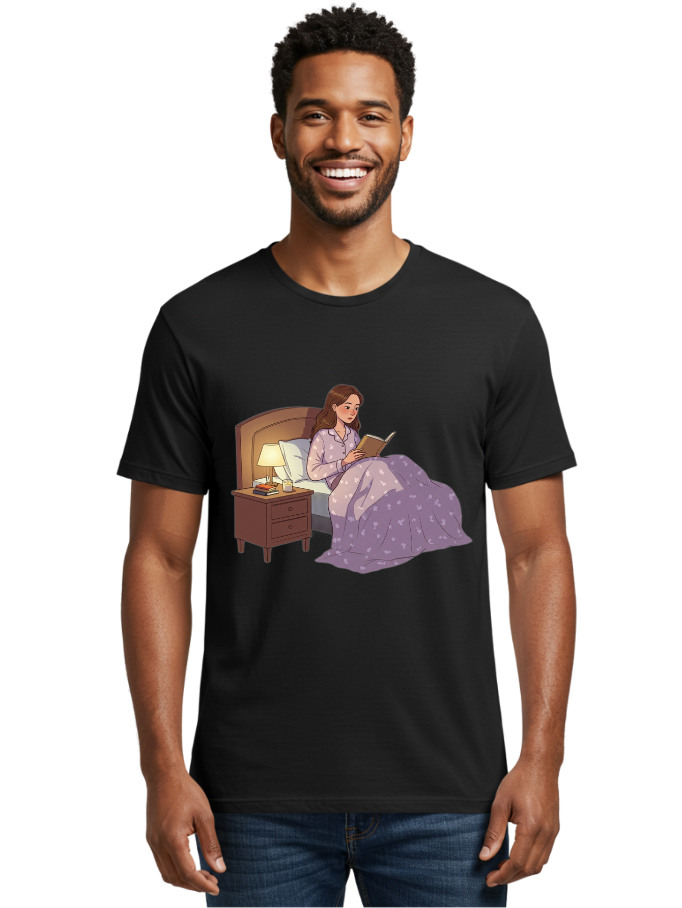 Woman-Reading-In-Bed Men'S Graphic Tee, 100% Cotton, Comfortable Casual Summer Wear, Machine Washable, Vintage Camera, Old Camera, Antique Camera, Black Camera, Classic Photography, Photography Equipment, Nostalgic Device, Film Camera, Bal632