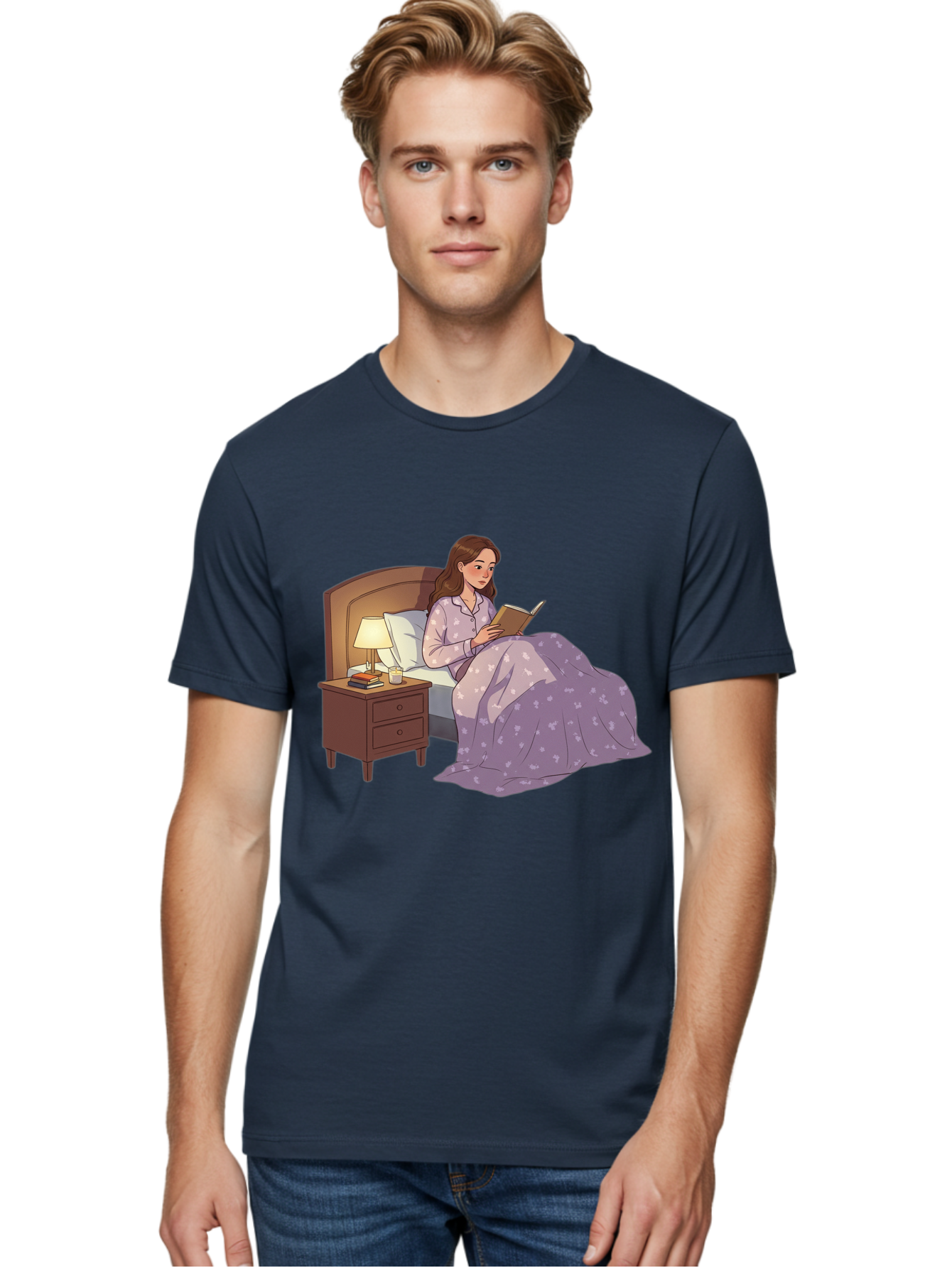 Woman-Reading-In-Bed Men'S Graphic Tee, 100% Cotton, Comfortable Casual Summer Wear, Machine Washable, Vintage Camera, Old Camera, Antique Camera, Black Camera, Classic Photography, Photography Equipment, Nostalgic Device, Film Camera, Bal632