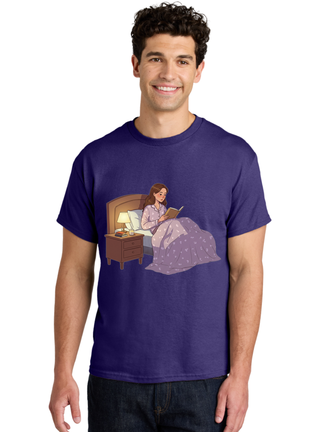 Woman-Reading-In-Bed Men'S Graphic Tee, 100% Cotton, Comfortable Casual Summer Wear, Machine Washable, Vintage Camera, Old Camera, Antique Camera, Black Camera, Classic Photography, Photography Equipment, Nostalgic Device, Film Camera, Bal632