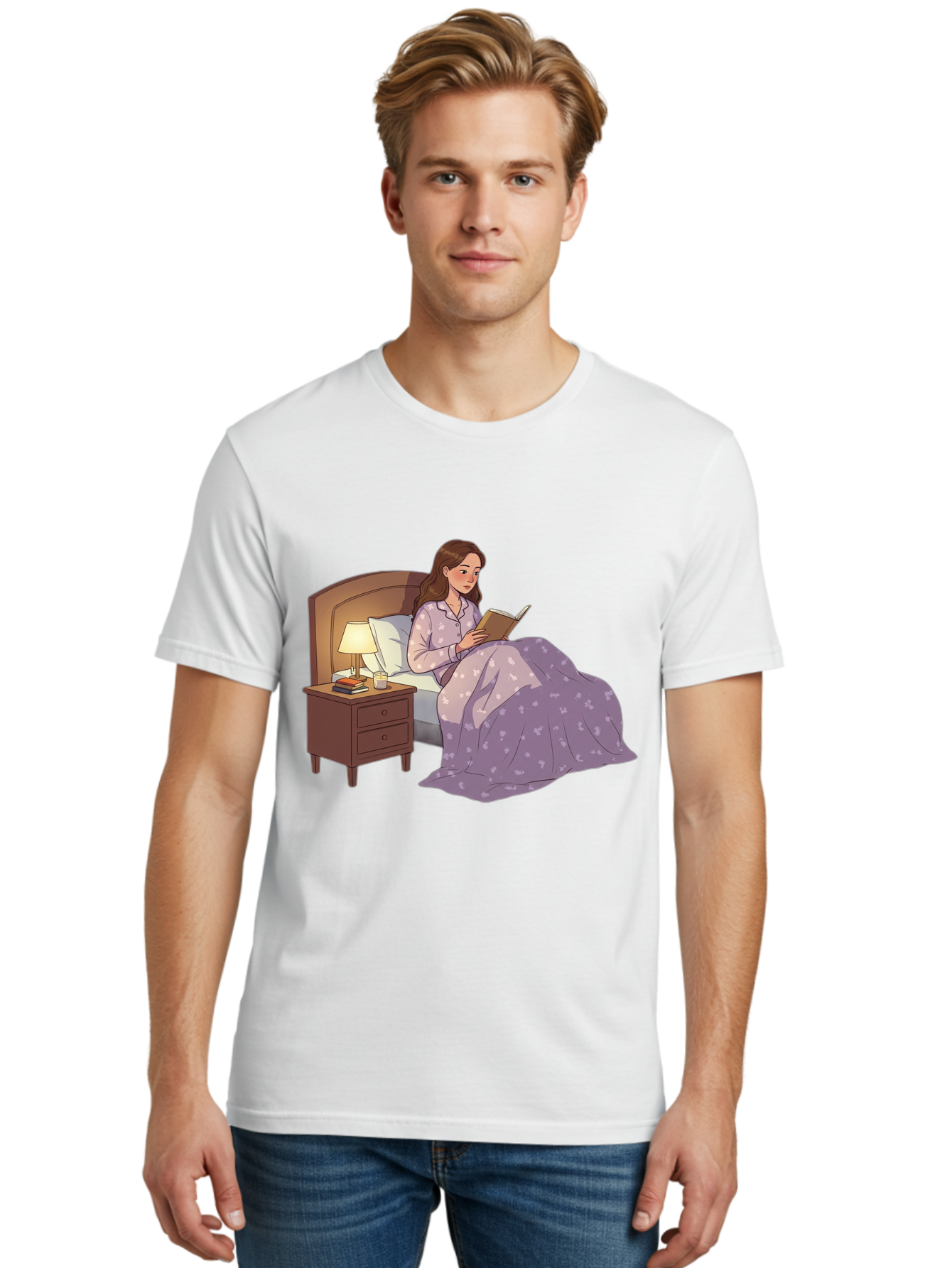 Woman-Reading-In-Bed Men'S Graphic Tee, 100% Cotton, Comfortable Casual Summer Wear, Machine Washable, Vintage Camera, Old Camera, Antique Camera, Black Camera, Classic Photography, Photography Equipment, Nostalgic Device, Film Camera, Bal632