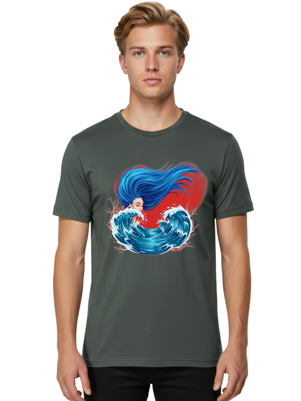 Woman-With-Flowing-Hair-1 Men'S Graphic Tee, 100% Cotton, Comfortable Casual Summer Wear, Machine Washable, Vintage Camera, Old Camera, Antique Camera, Black Camera, Classic Photography, Photography Equipment, Nostalgic Device, Film Camera, Bal634