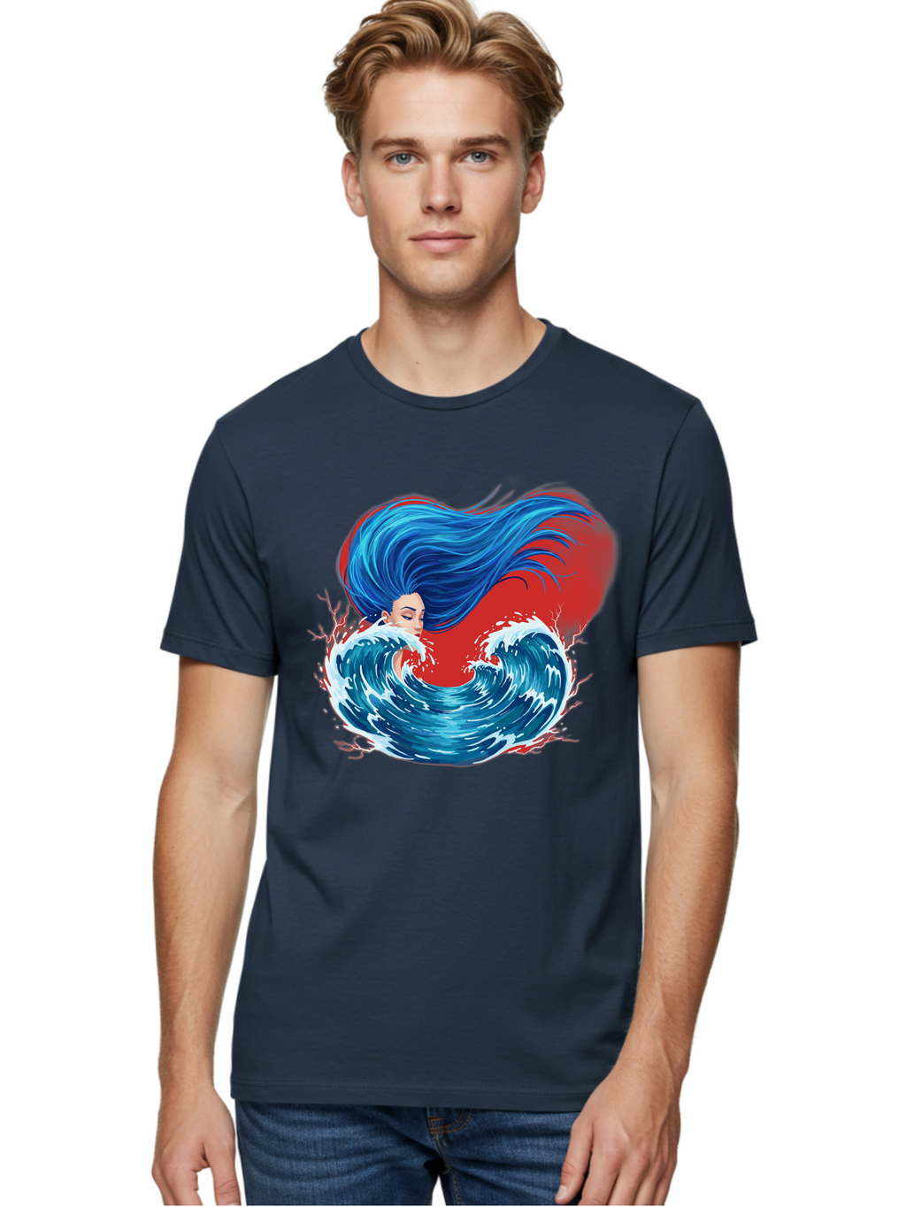 Woman-With-Flowing-Hair-1 Men'S Graphic Tee, 100% Cotton, Comfortable Casual Summer Wear, Machine Washable, Vintage Camera, Old Camera, Antique Camera, Black Camera, Classic Photography, Photography Equipment, Nostalgic Device, Film Camera, Bal634