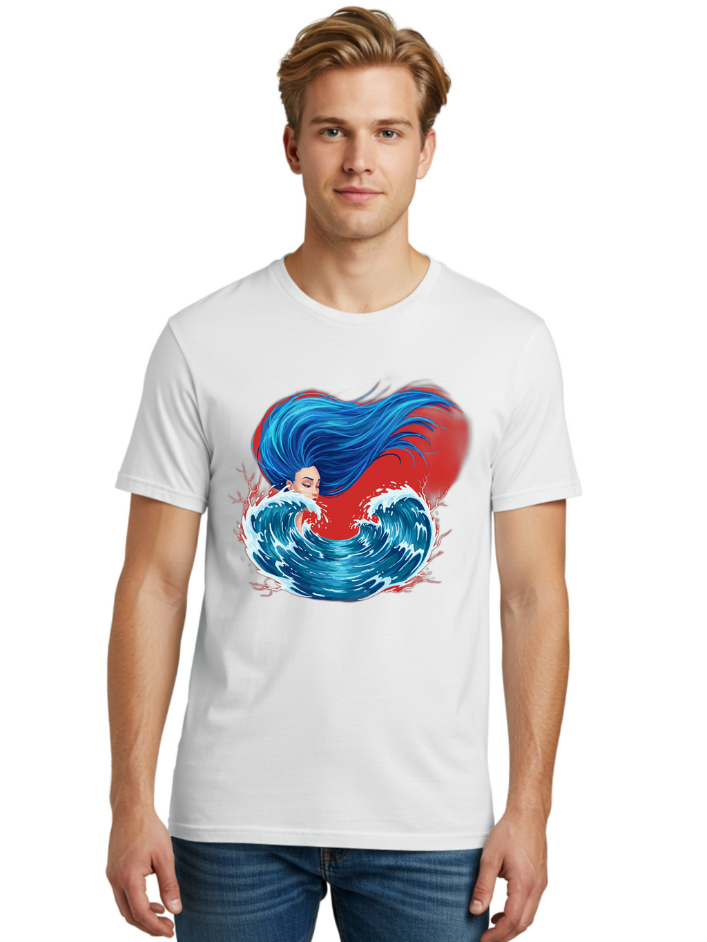 Woman-With-Flowing-Hair-1 Men'S Graphic Tee, 100% Cotton, Comfortable Casual Summer Wear, Machine Washable, Vintage Camera, Old Camera, Antique Camera, Black Camera, Classic Photography, Photography Equipment, Nostalgic Device, Film Camera, Bal634