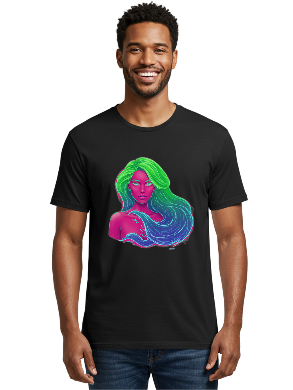 Woman-With-Flowing-Hair Men'S Graphic Tee, 100% Cotton, Comfortable Casual Summer Wear, Machine Washable, Vintage Camera, Old Camera, Antique Camera, Black Camera, Classic Photography, Photography Equipment, Nostalgic Device, Film Camera, Bal635