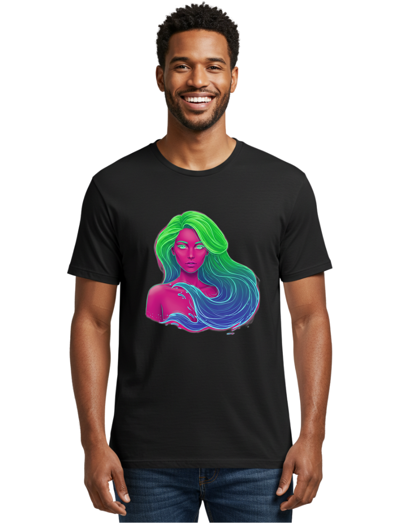 Woman-With-Flowing-Hair Men'S Graphic Tee, 100% Cotton, Comfortable Casual Summer Wear, Machine Washable, Vintage Camera, Old Camera, Antique Camera, Black Camera, Classic Photography, Photography Equipment, Nostalgic Device, Film Camera, Bal635