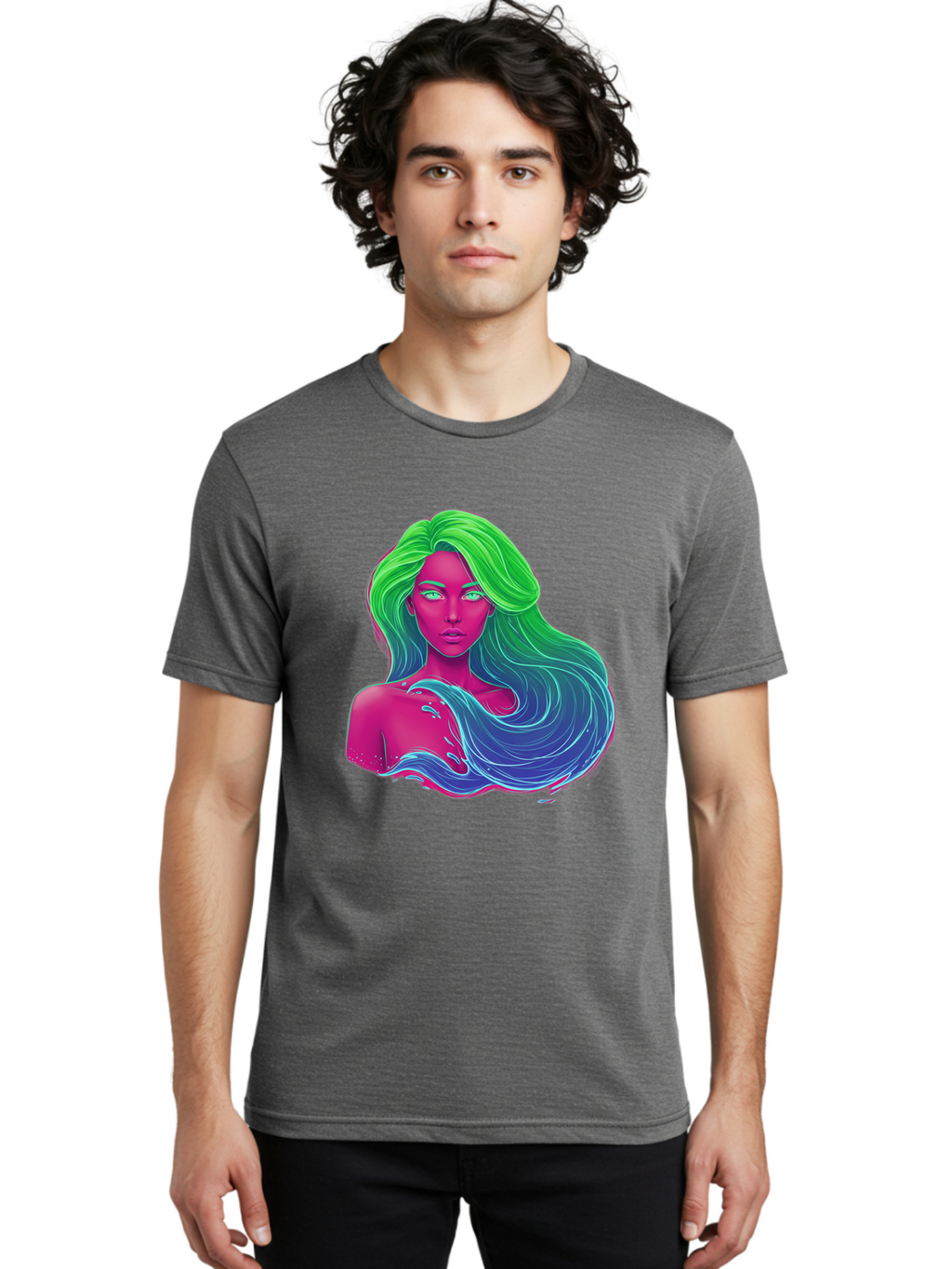 Woman-With-Flowing-Hair Men'S Graphic Tee, 100% Cotton, Comfortable Casual Summer Wear, Machine Washable, Vintage Camera, Old Camera, Antique Camera, Black Camera, Classic Photography, Photography Equipment, Nostalgic Device, Film Camera, Bal635