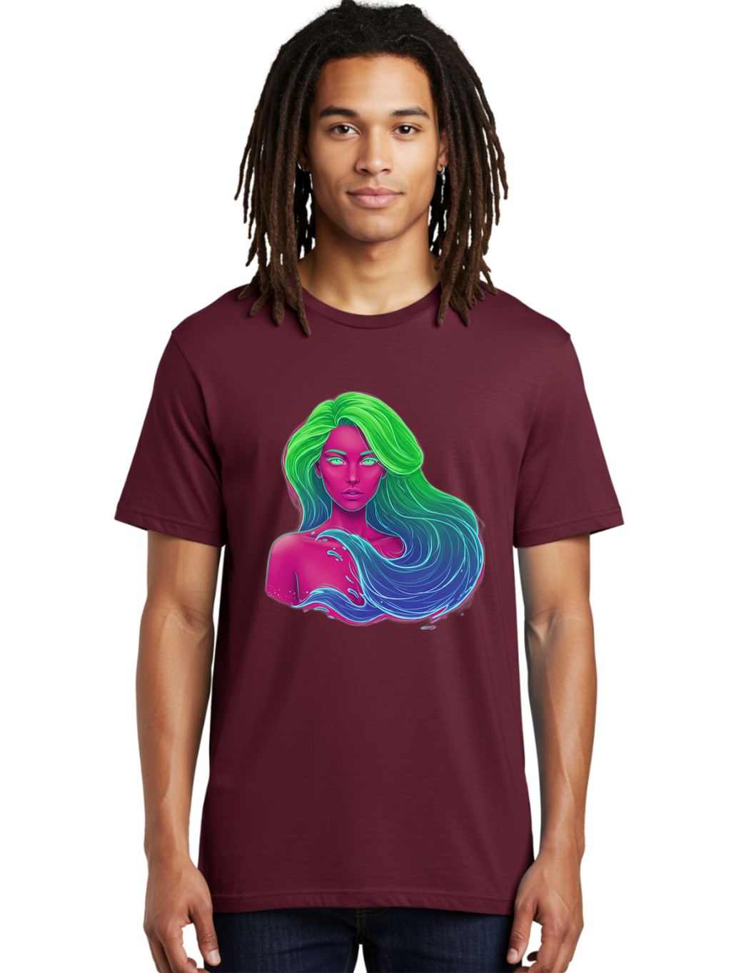 Woman-With-Flowing-Hair Men'S Graphic Tee, 100% Cotton, Comfortable Casual Summer Wear, Machine Washable, Vintage Camera, Old Camera, Antique Camera, Black Camera, Classic Photography, Photography Equipment, Nostalgic Device, Film Camera, Bal635