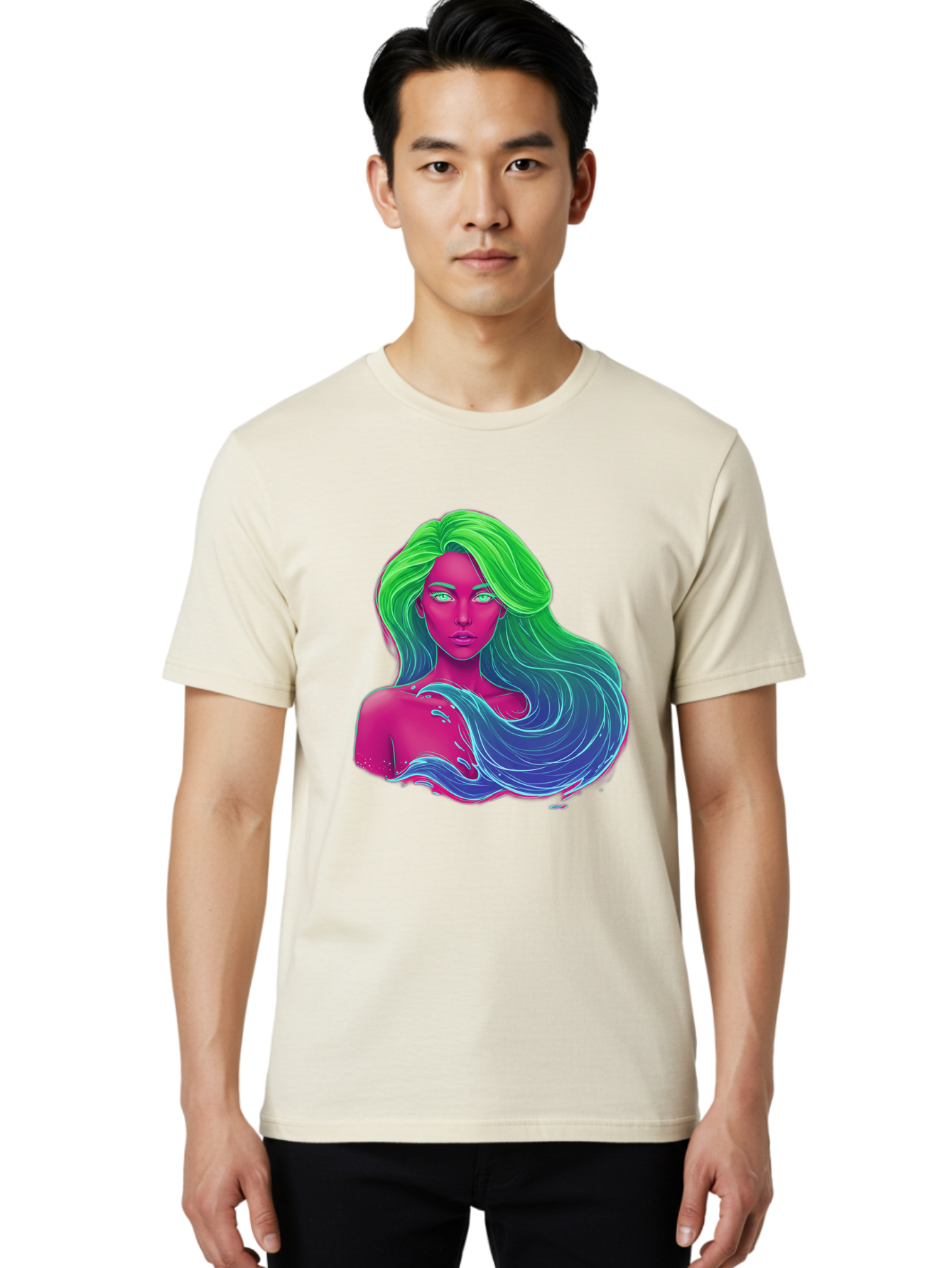 Woman-With-Flowing-Hair Men'S Graphic Tee, 100% Cotton, Comfortable Casual Summer Wear, Machine Washable, Vintage Camera, Old Camera, Antique Camera, Black Camera, Classic Photography, Photography Equipment, Nostalgic Device, Film Camera, Bal635