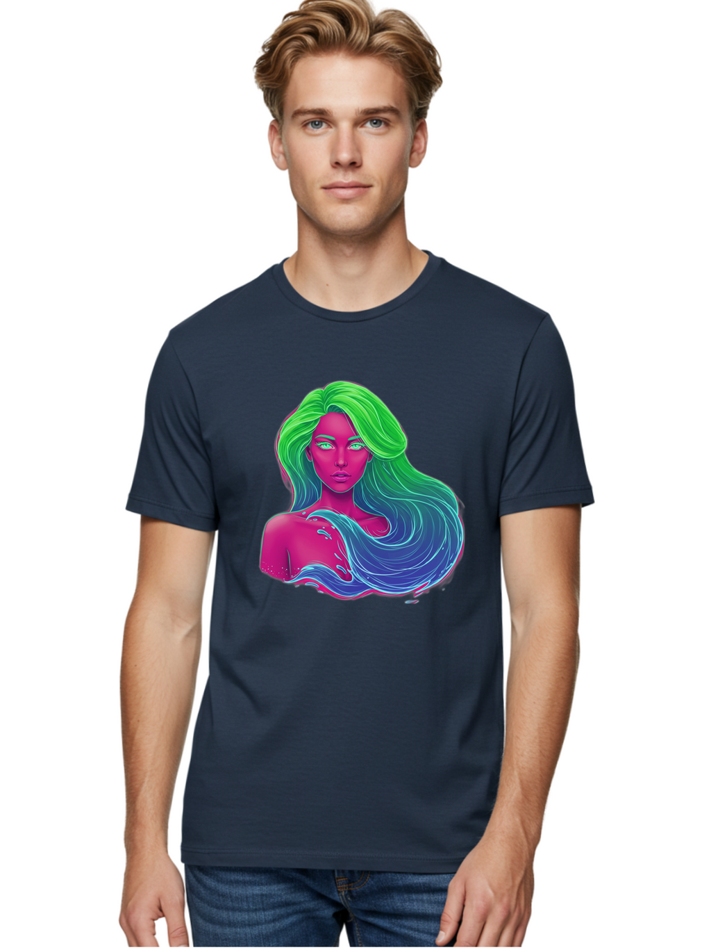 Woman-With-Flowing-Hair Men'S Graphic Tee, 100% Cotton, Comfortable Casual Summer Wear, Machine Washable, Vintage Camera, Old Camera, Antique Camera, Black Camera, Classic Photography, Photography Equipment, Nostalgic Device, Film Camera, Bal635