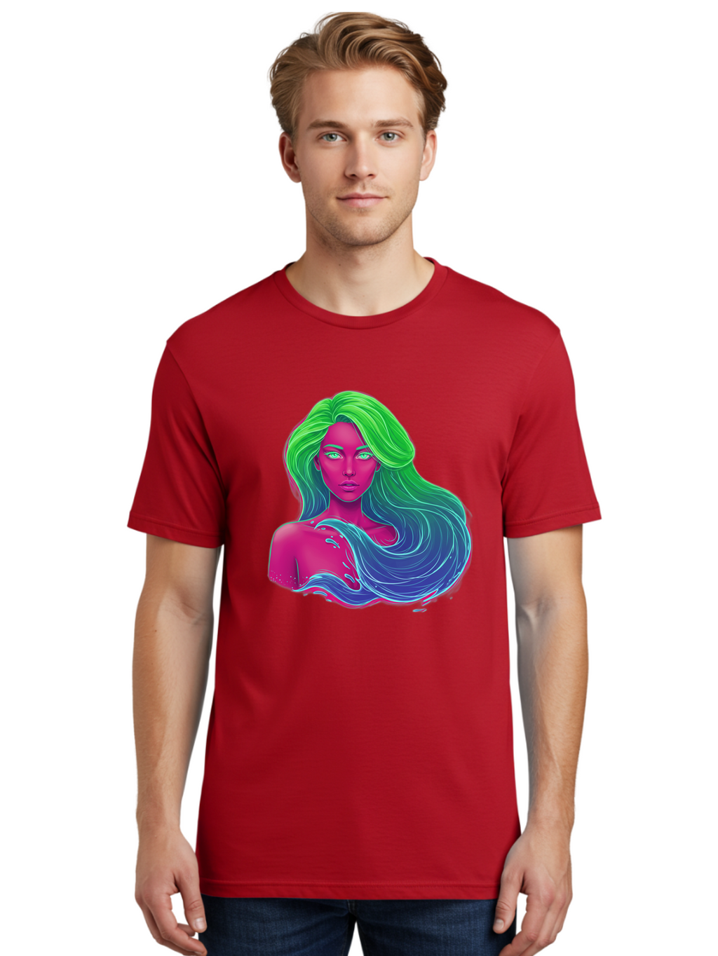 Woman-With-Flowing-Hair Men'S Graphic Tee, 100% Cotton, Comfortable Casual Summer Wear, Machine Washable, Vintage Camera, Old Camera, Antique Camera, Black Camera, Classic Photography, Photography Equipment, Nostalgic Device, Film Camera, Bal635