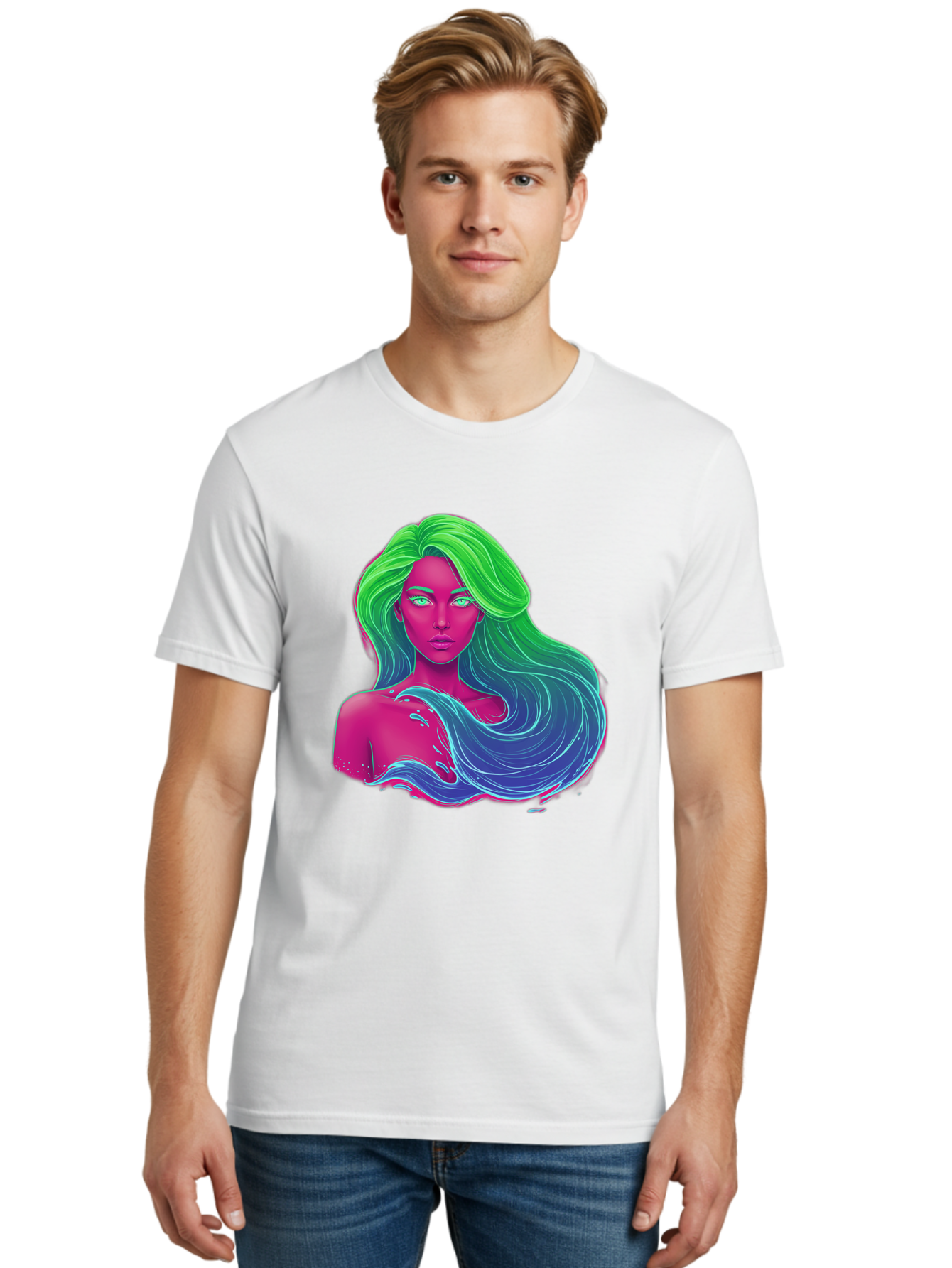 Woman-With-Flowing-Hair Men'S Graphic Tee, 100% Cotton, Comfortable Casual Summer Wear, Machine Washable, Vintage Camera, Old Camera, Antique Camera, Black Camera, Classic Photography, Photography Equipment, Nostalgic Device, Film Camera, Bal635