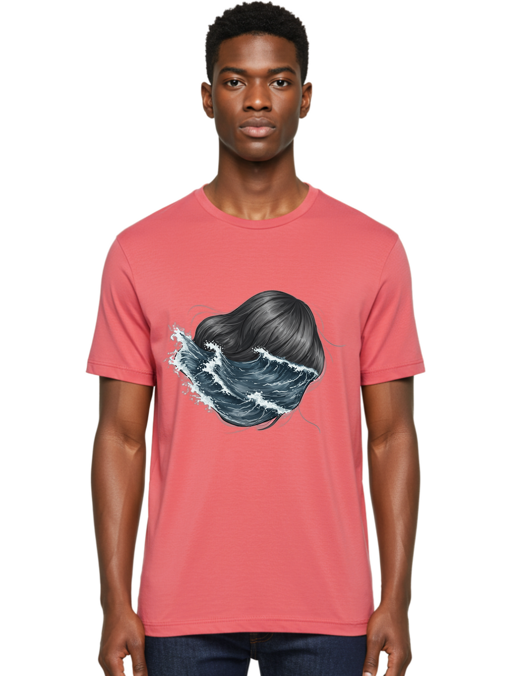 Woman-With-Wave-Hair Men'S Graphic Tee, 100% Cotton, Comfortable Casual Summer Wear, Machine Washable, Vintage Camera, Old Camera, Antique Camera, Black Camera, Classic Photography, Photography Equipment, Nostalgic Device, Film Camera, Bal636