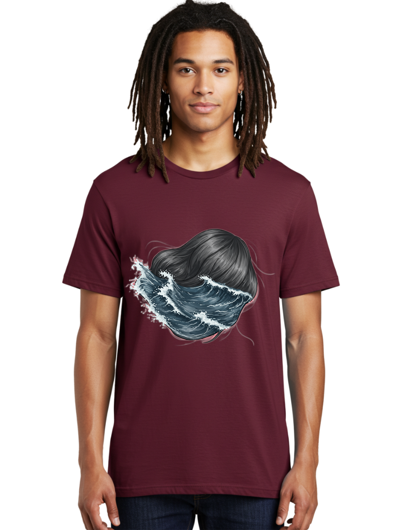 Woman-With-Wave-Hair Men'S Graphic Tee, 100% Cotton, Comfortable Casual Summer Wear, Machine Washable, Vintage Camera, Old Camera, Antique Camera, Black Camera, Classic Photography, Photography Equipment, Nostalgic Device, Film Camera, Bal636